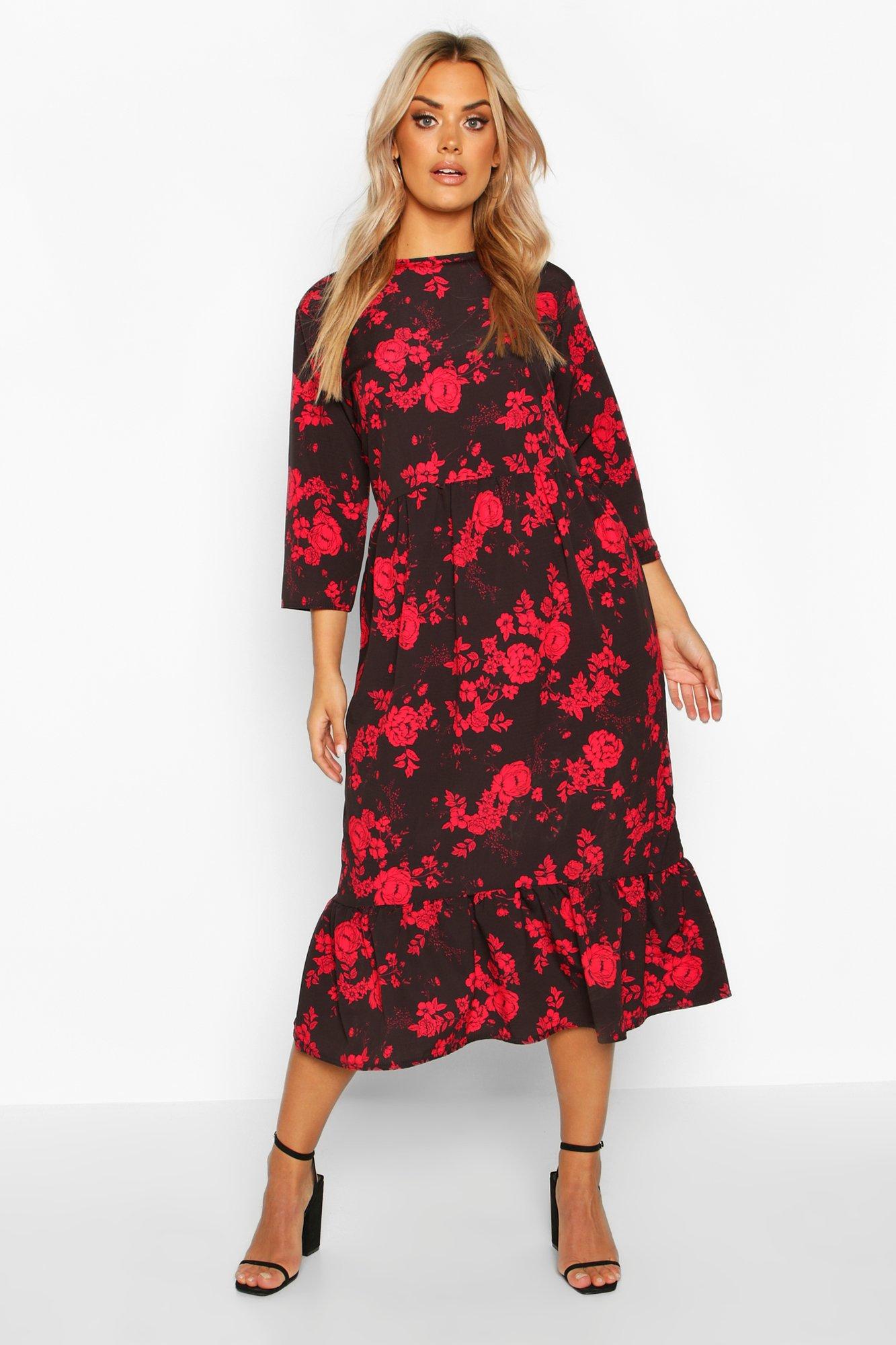 boohoo flower dress