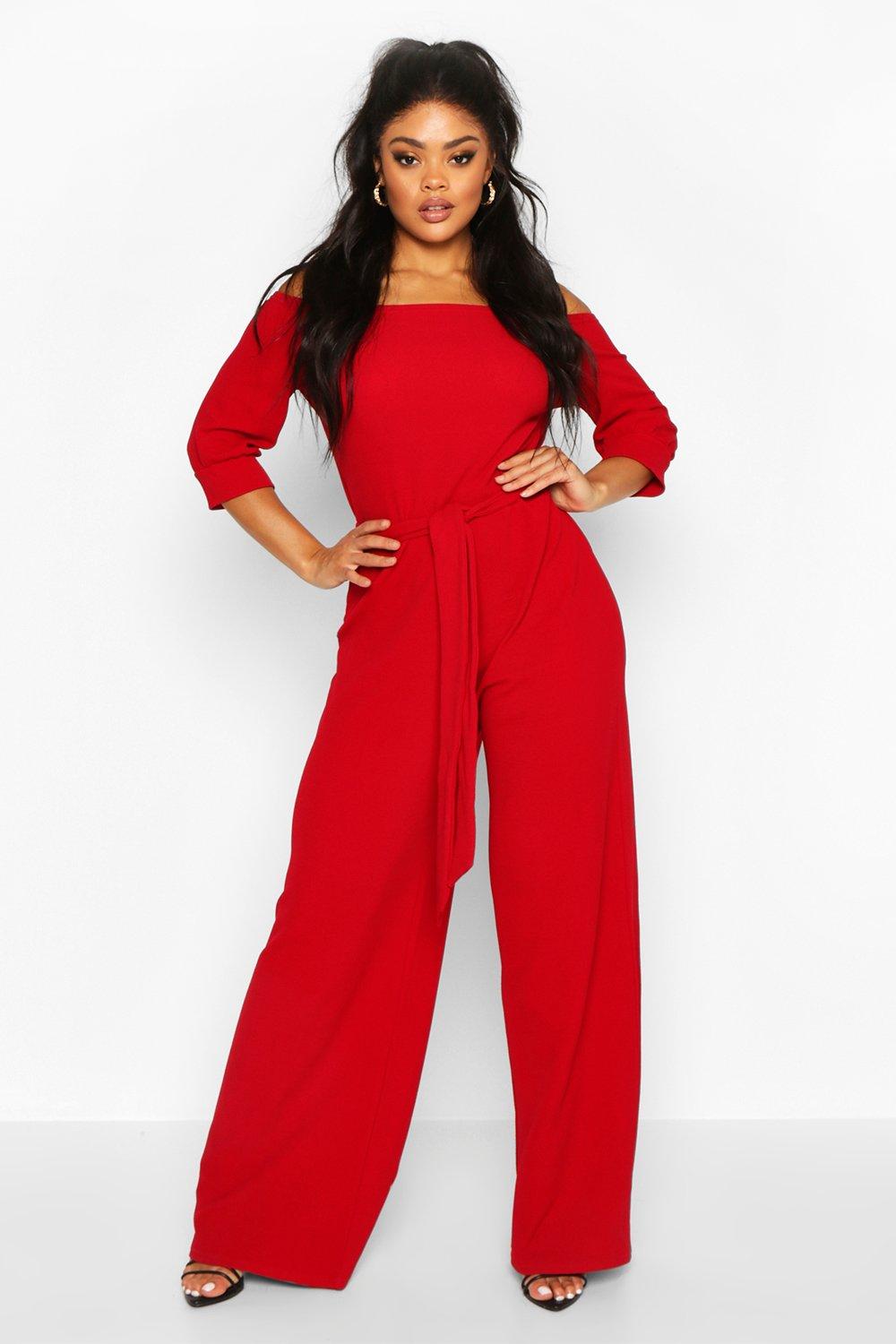 Jumpsuit rood hot sale