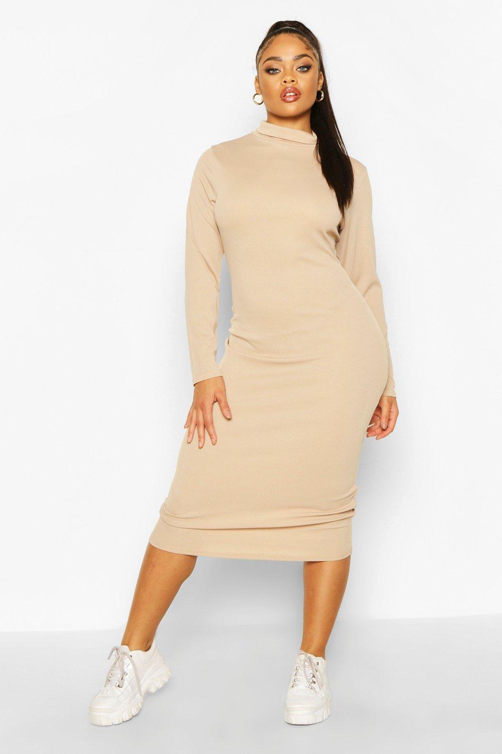 ribbed plus size dress