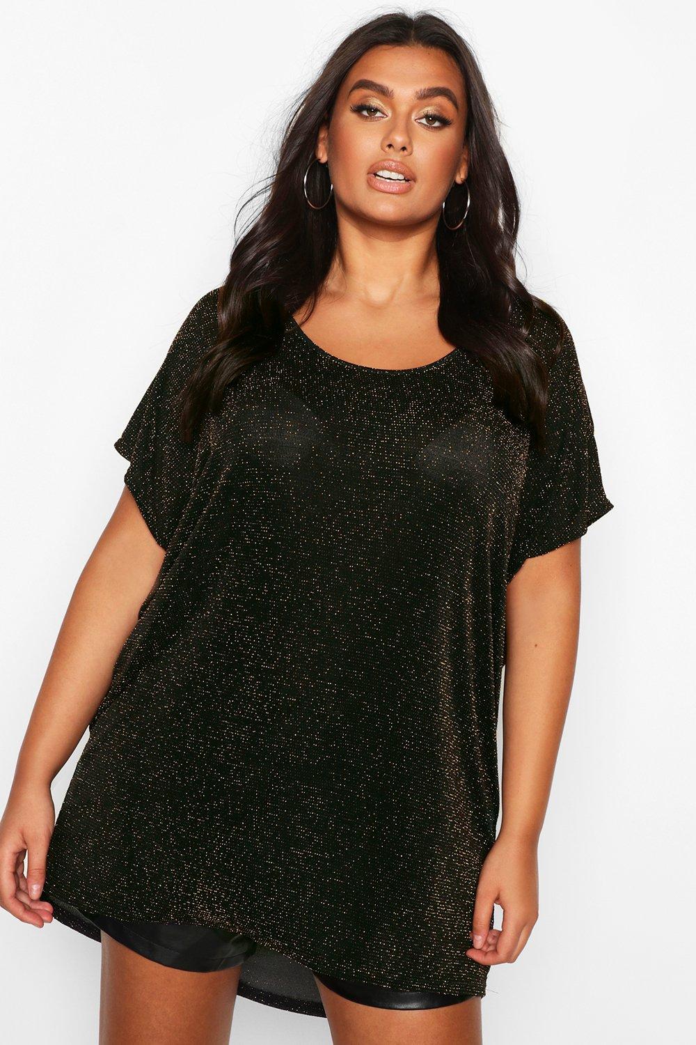 oversized glitter dress