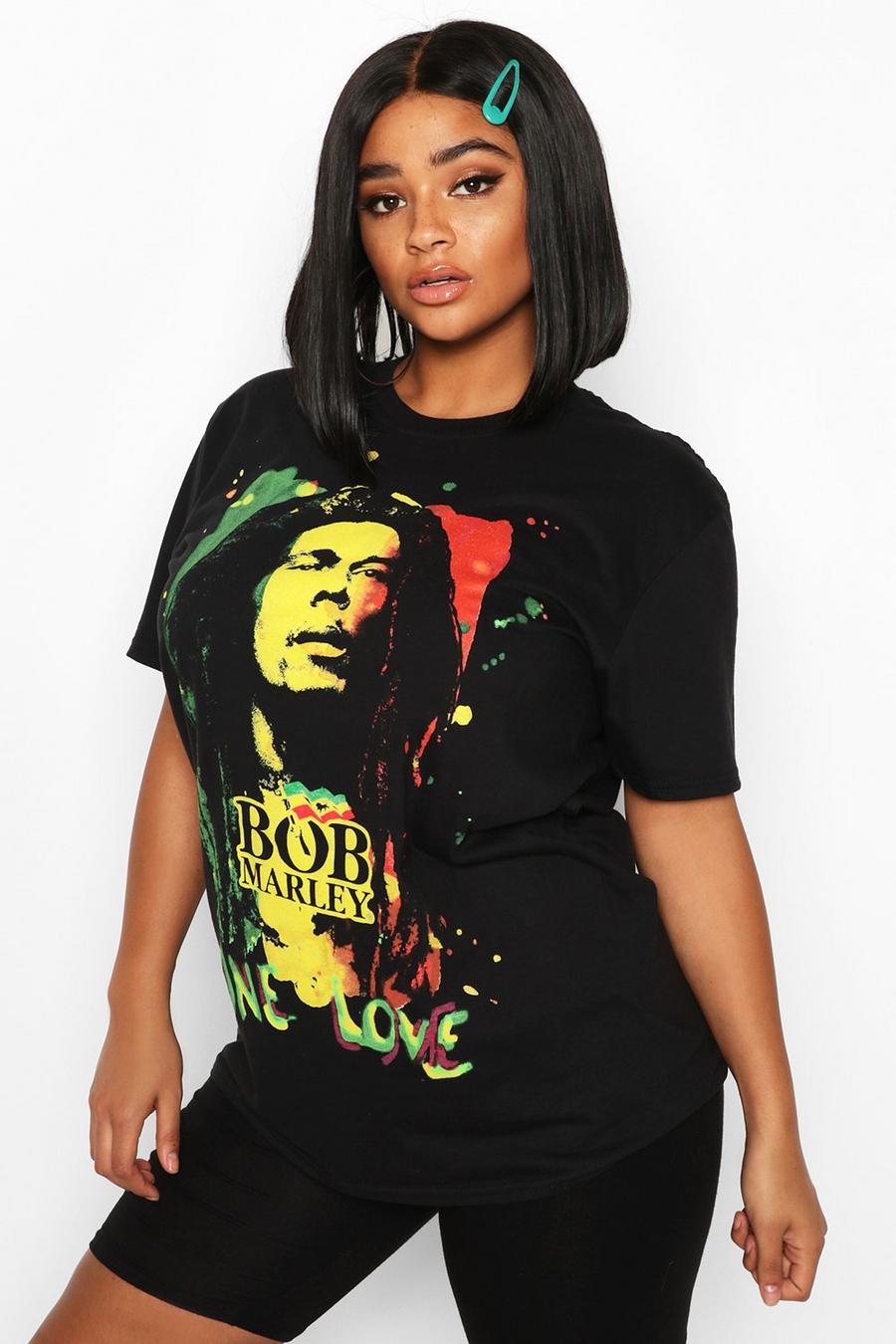 Plus Bob Marley Oversized License T-Shirt image number 1