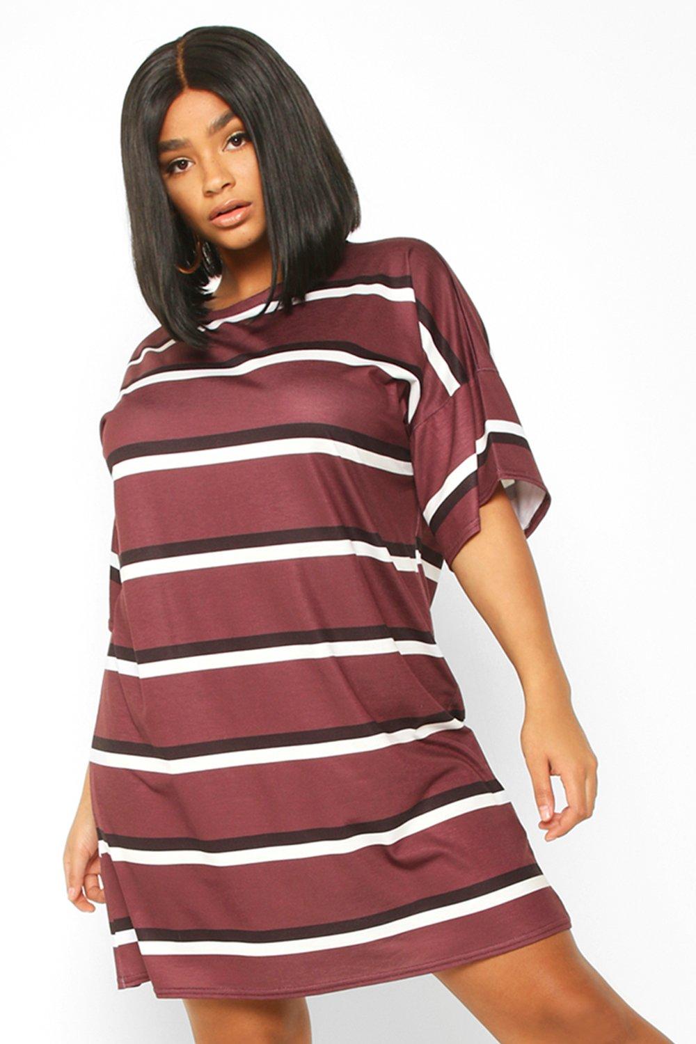 boohoo plus size t shirt dress