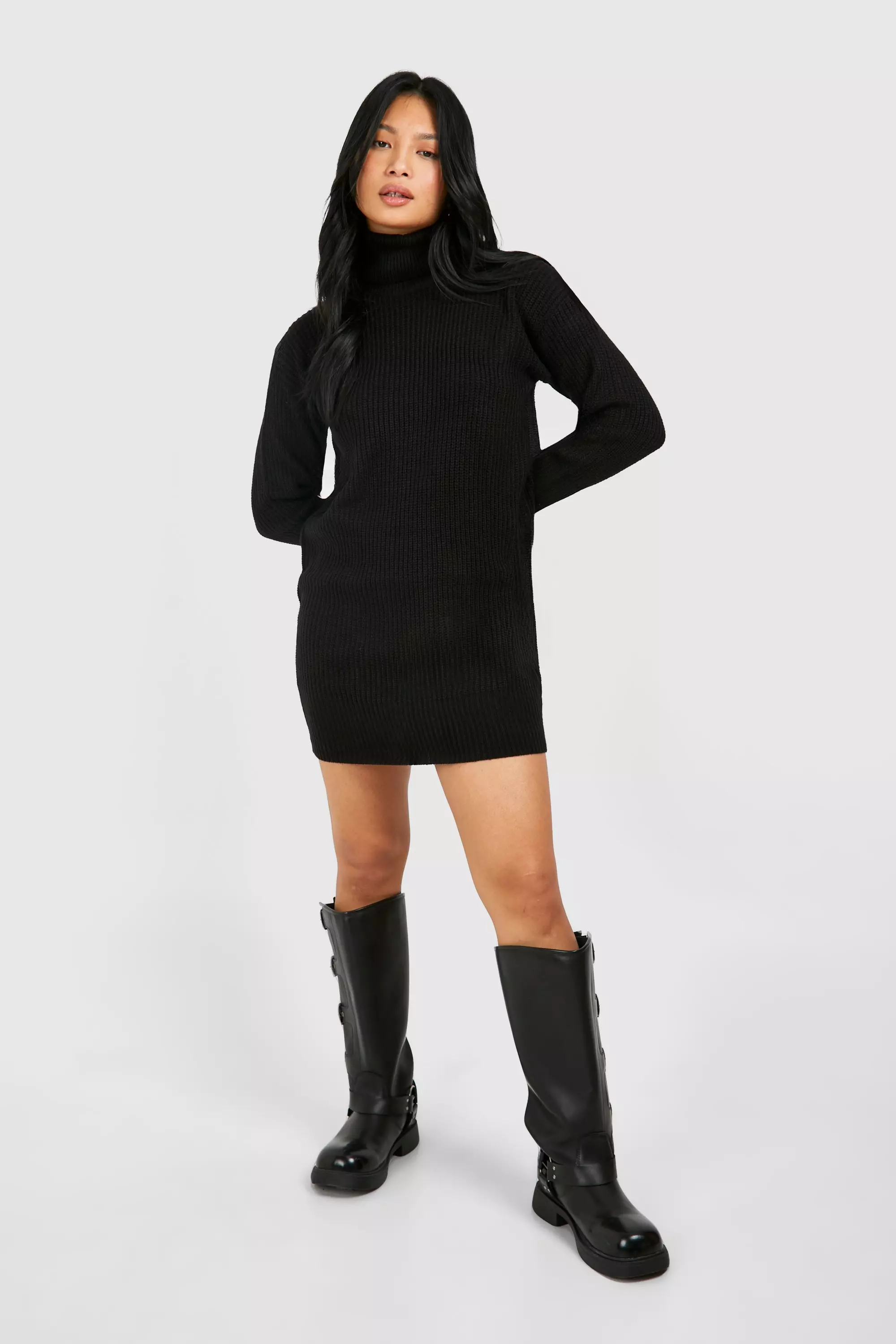 Roll neck cheap jumper dress