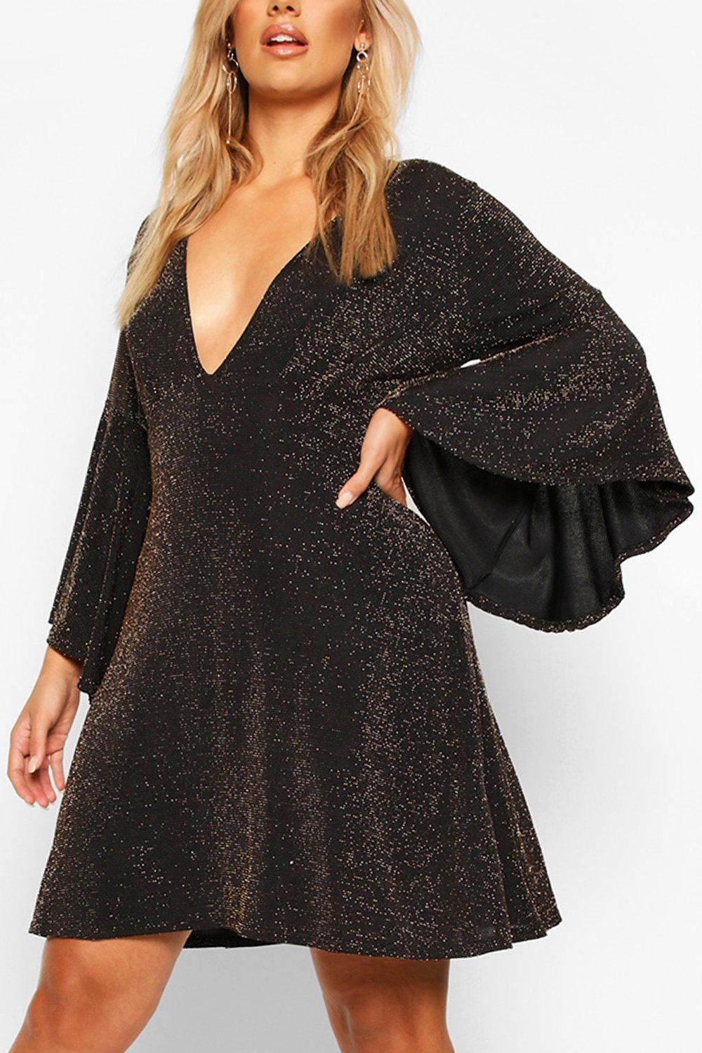 Shimmer store skater dress