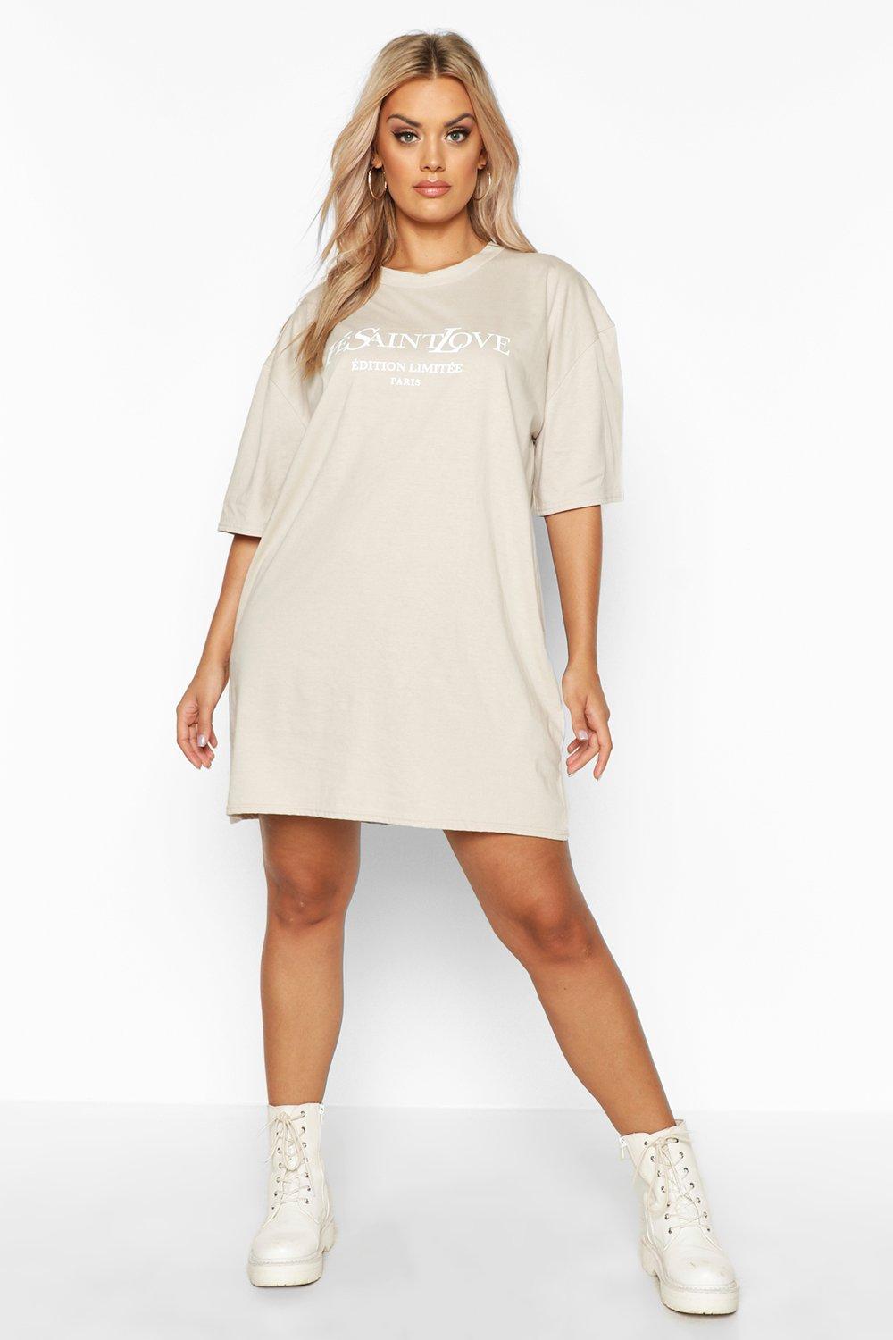 Featured image of post Black Oversized Slogan T Shirt Dress : Including sale design superheroes t shirts and t shirts cats at wholesale prices from slogan t shirts manufacturers.