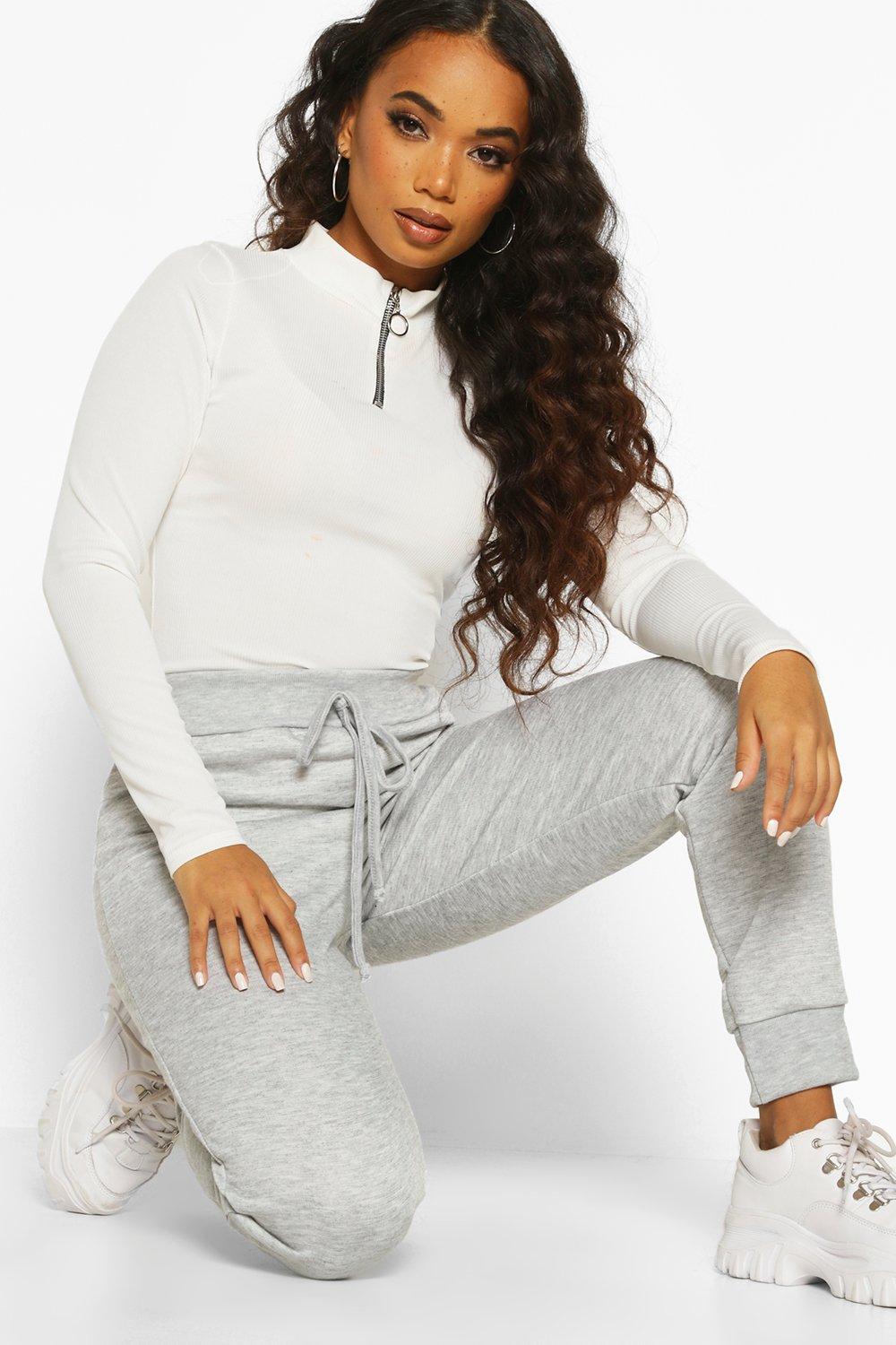 Petite Skinny High Waist Joggers boohoo NO