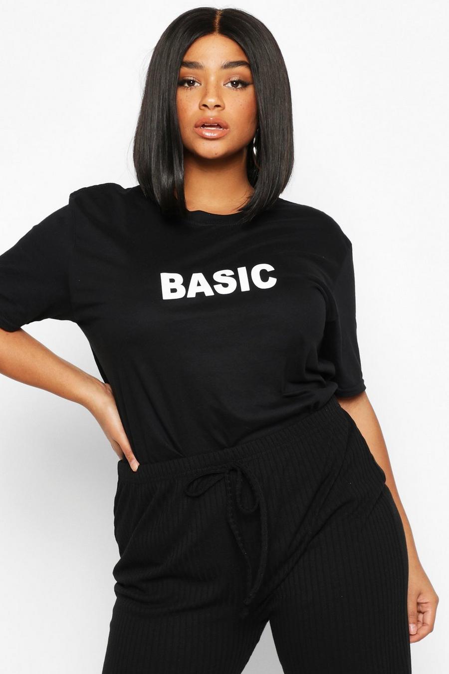 Black Plus Basic t-shirt image number 1