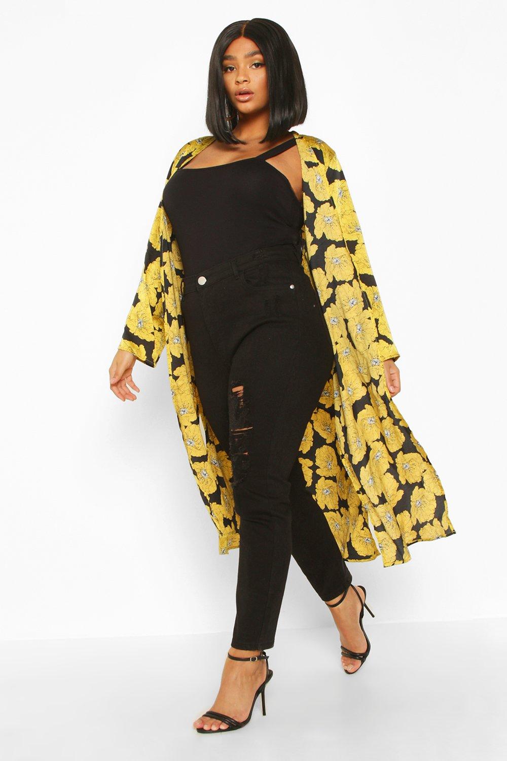 boohoo kimono plus size