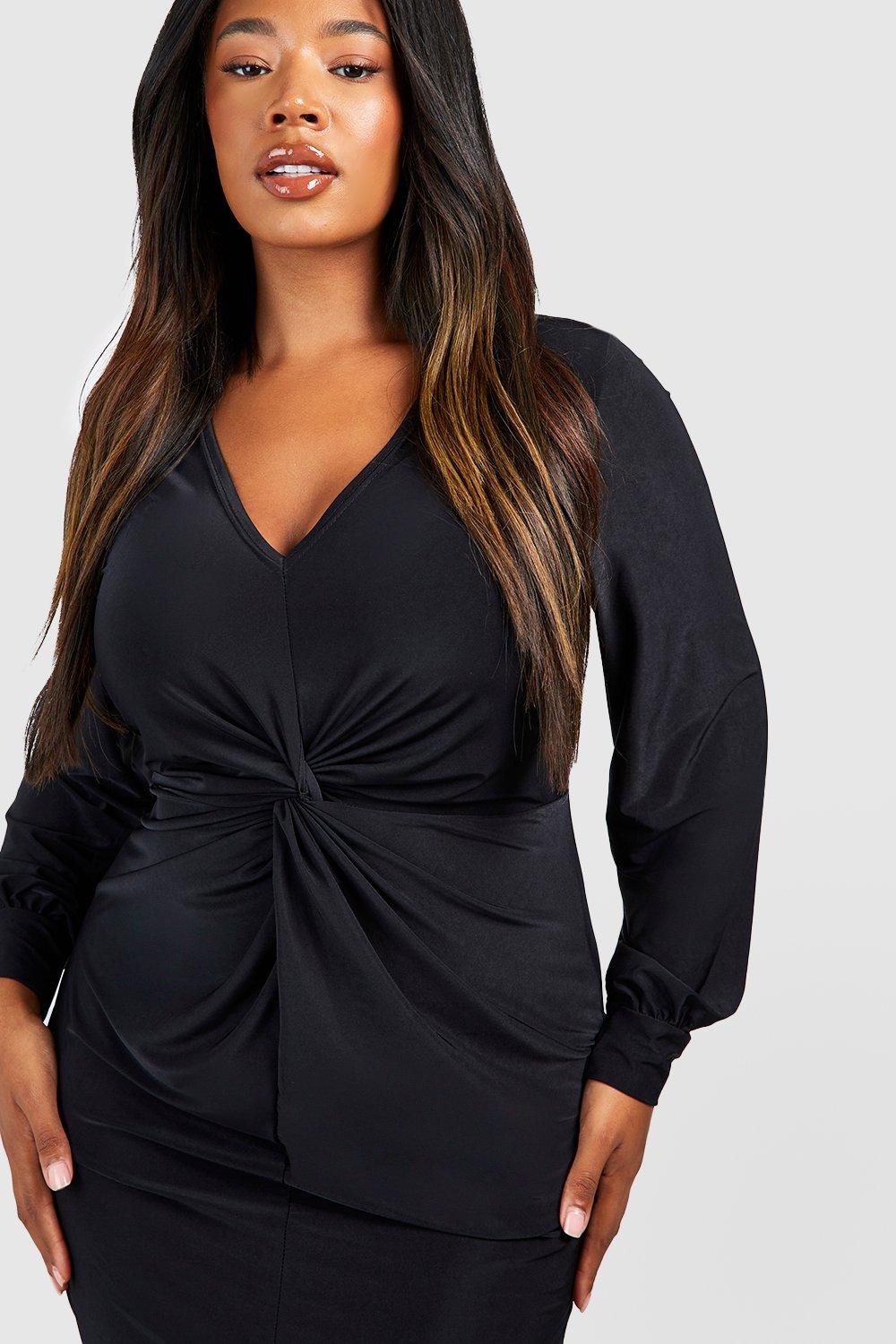 Boohoo store plunge dress