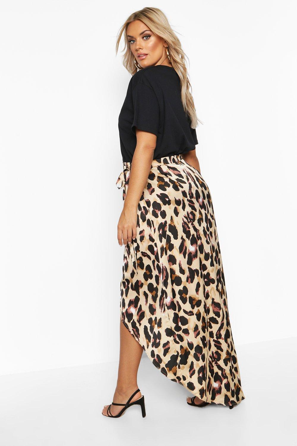 maxi skirt leopard print