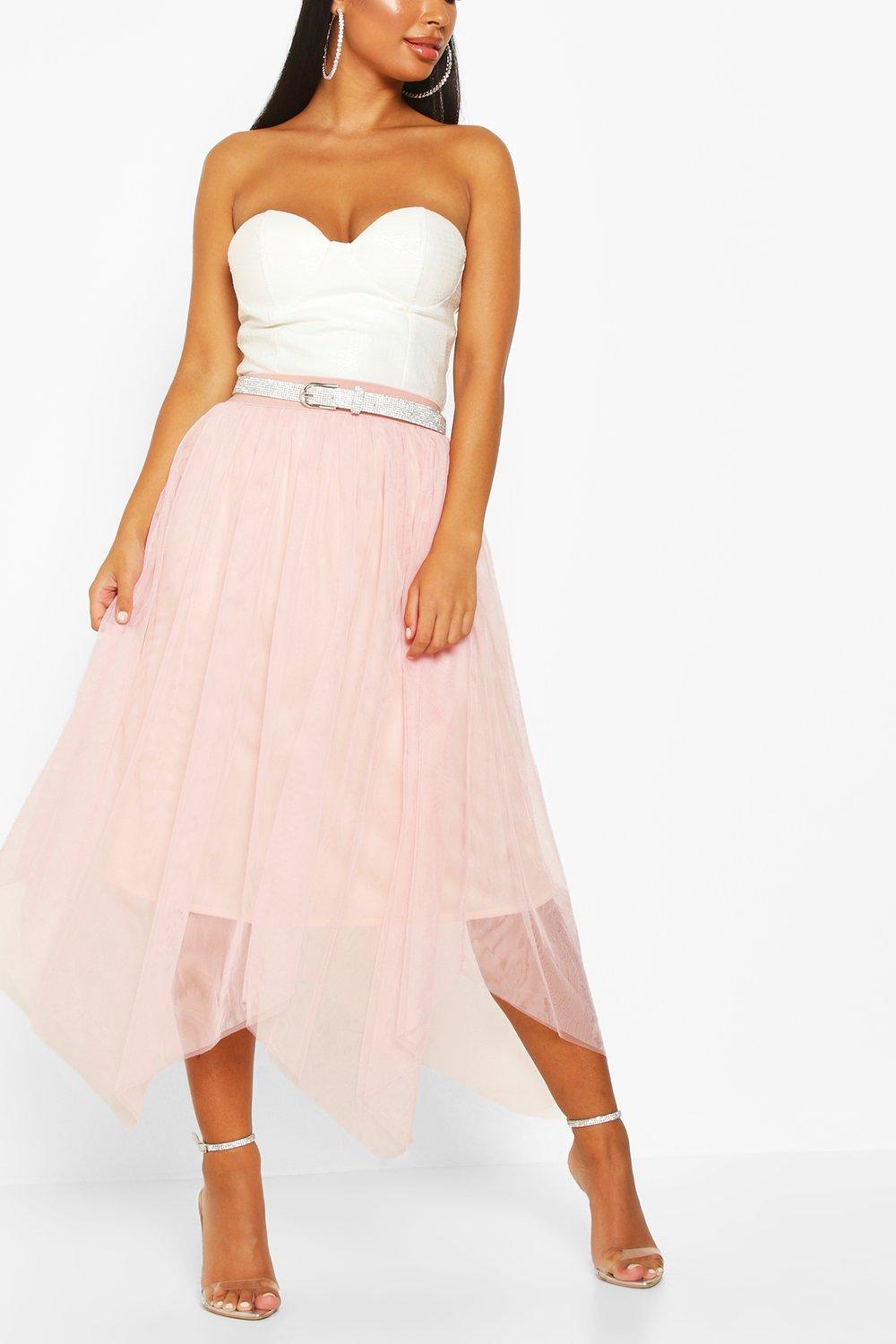 Tulle midi outlet skirt petite