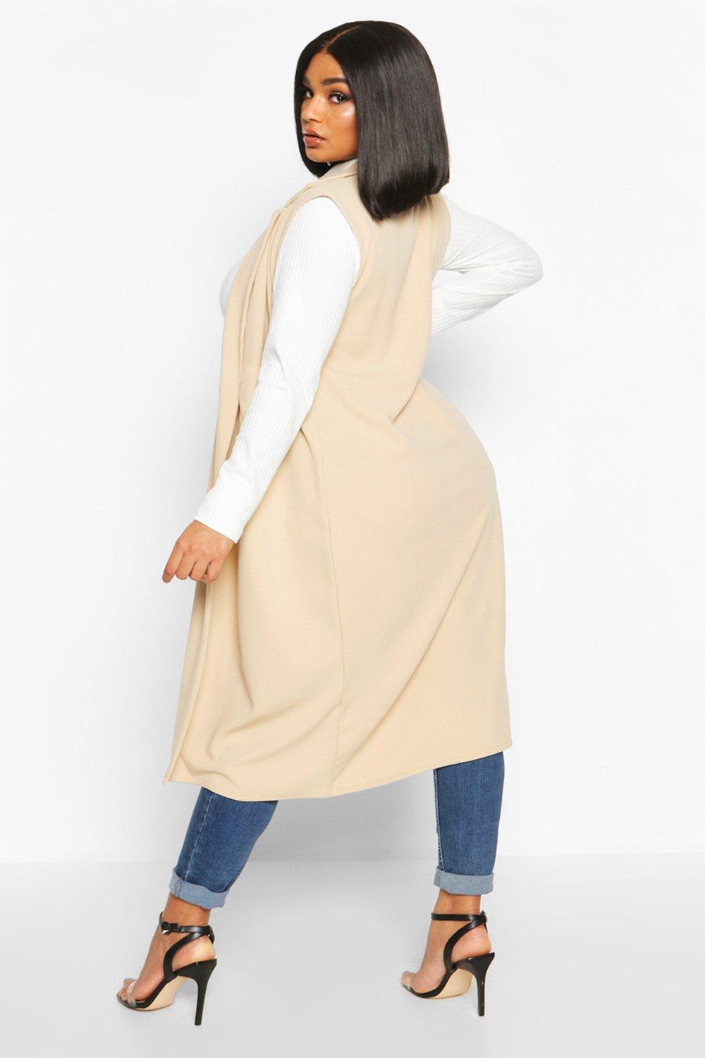 Boohoo 2025 sleeveless duster