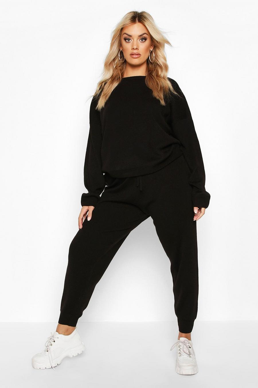 Knitted Sweater & Jogger Set | boohoo