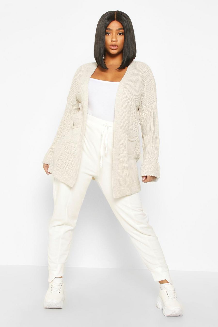 Plus Pocket Front Slouchy Cardigan image number 1
