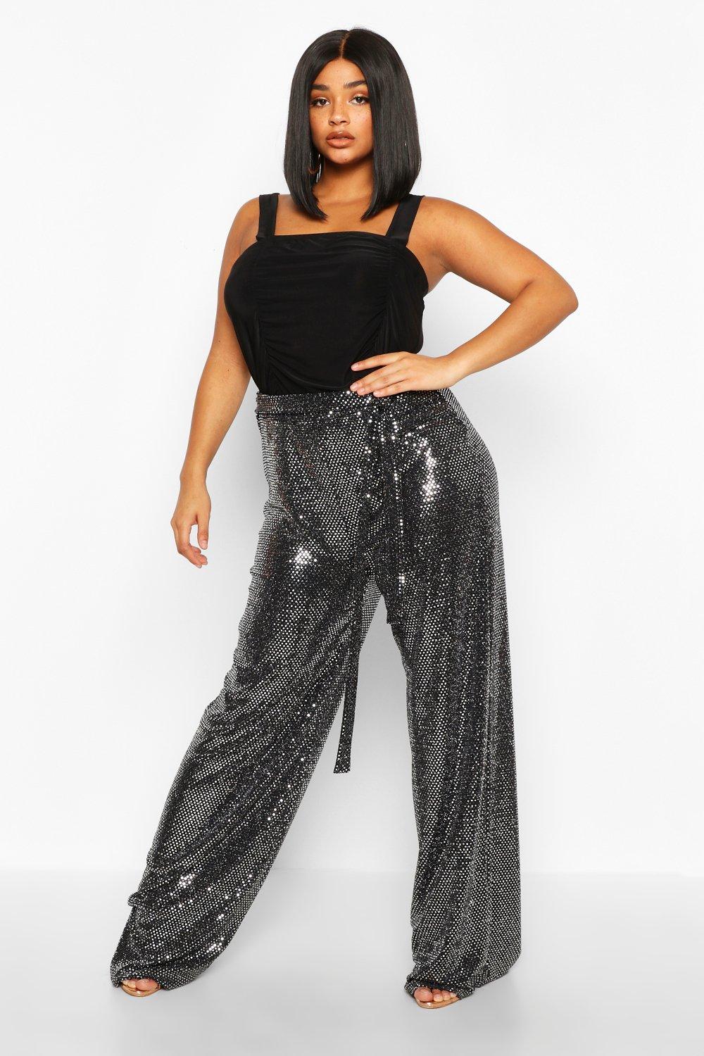 boohoo plus pants