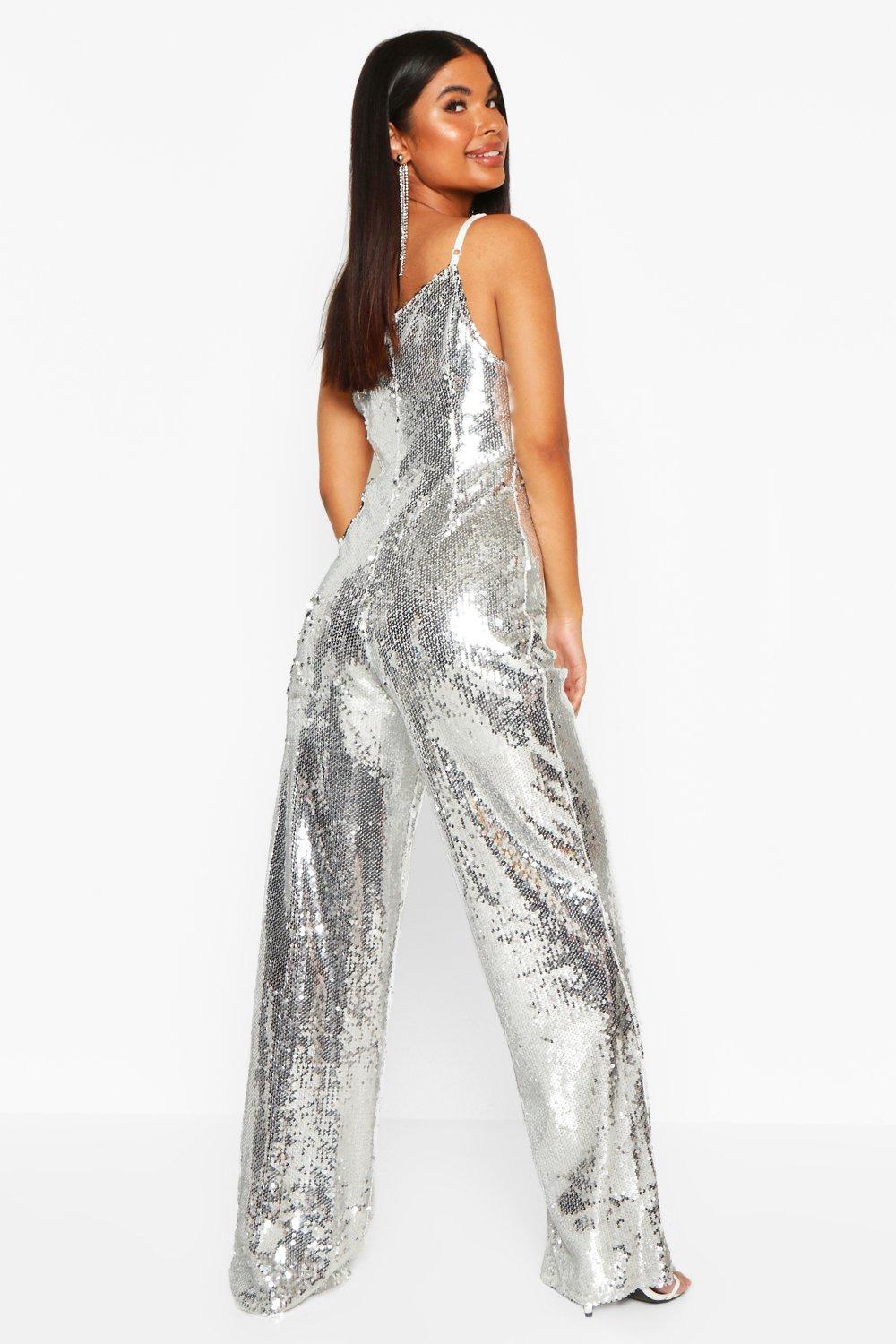 sequin jumpsuit petite