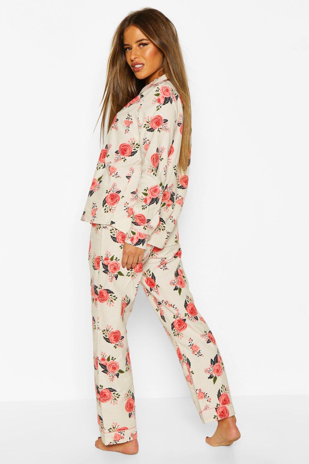 Floral flannelette online pyjamas