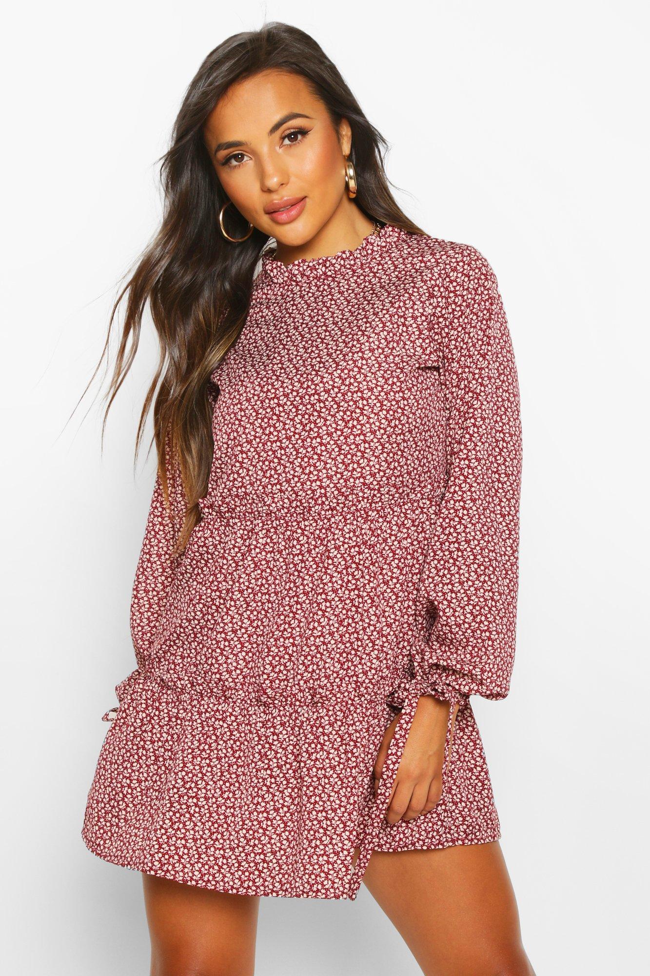 boohoo smock dress