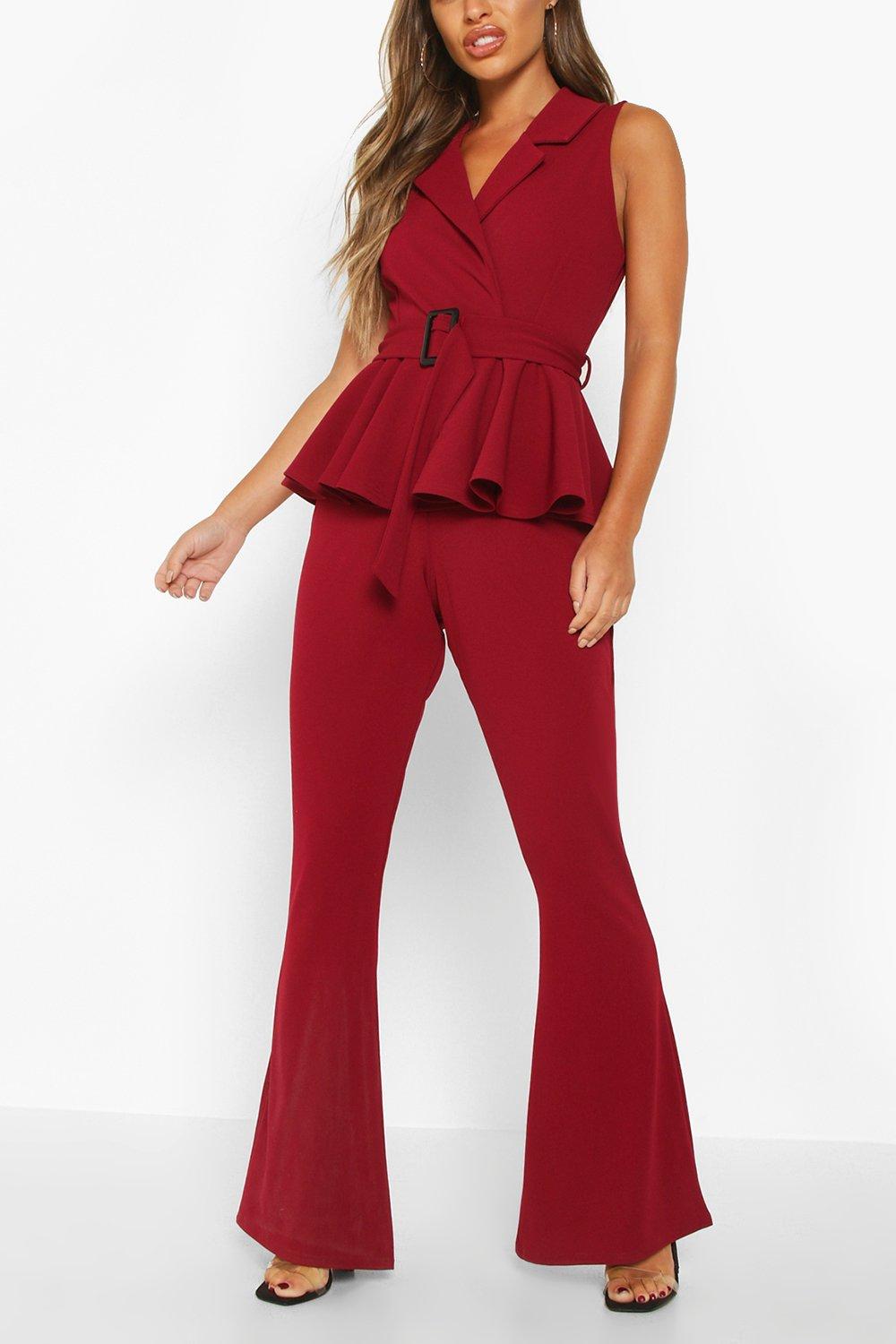 Peplum jumpsuit hot sale