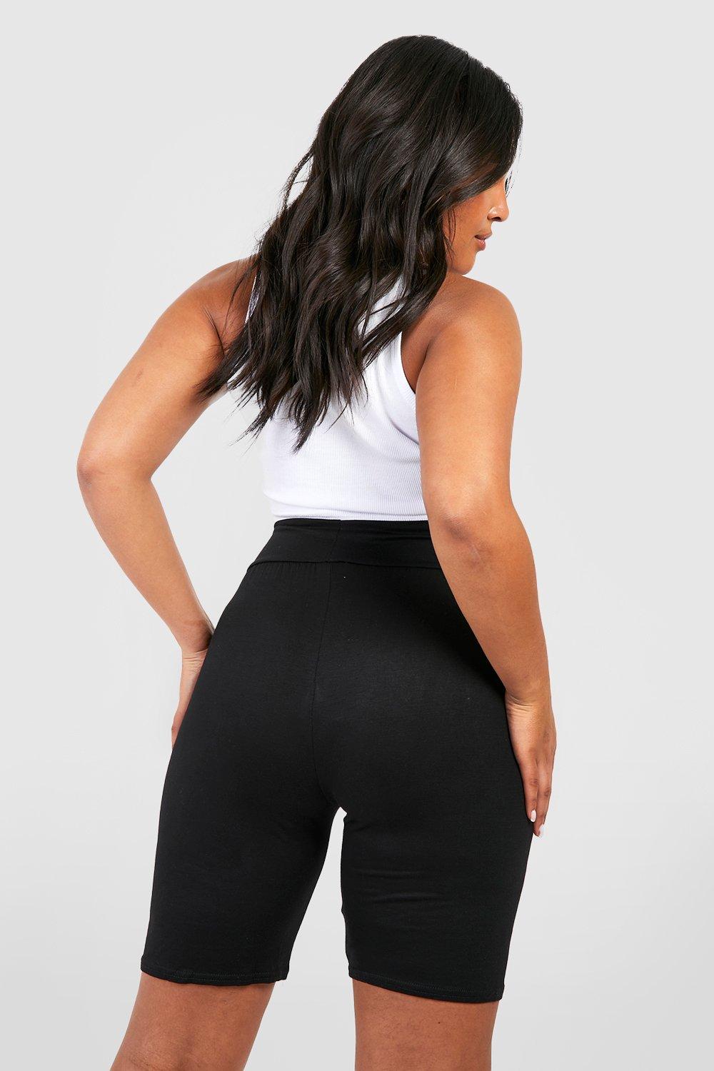 Plus High Waisted Sculpt Cycling Shorts boohoo