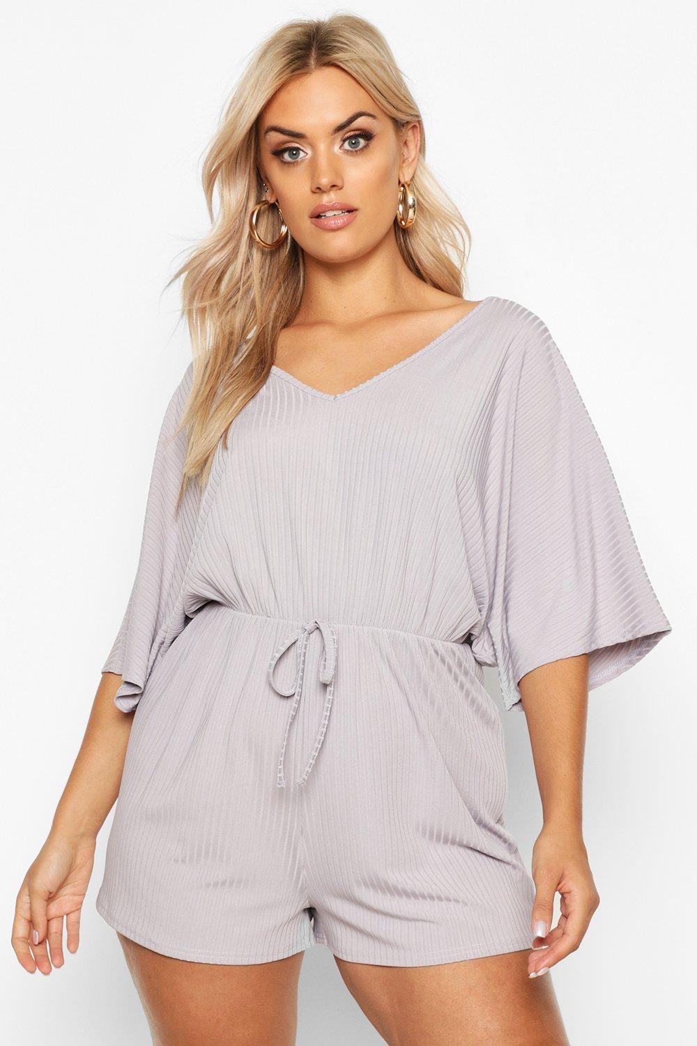 Grande taille Combishort c tel en V boohoo