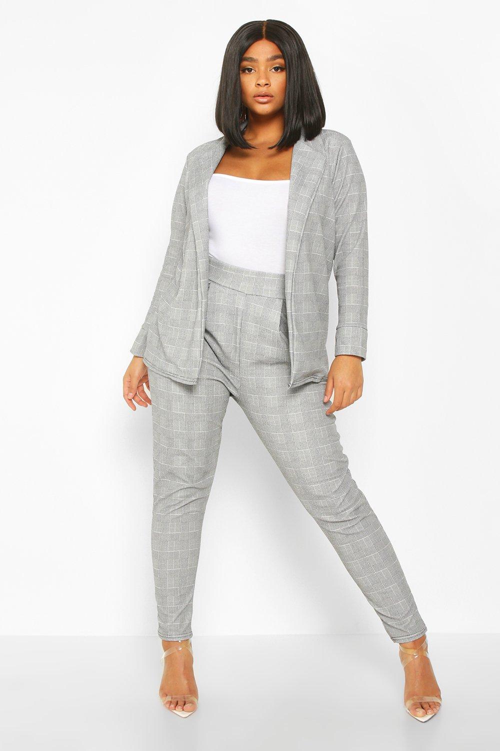 prince of wales check suit womens