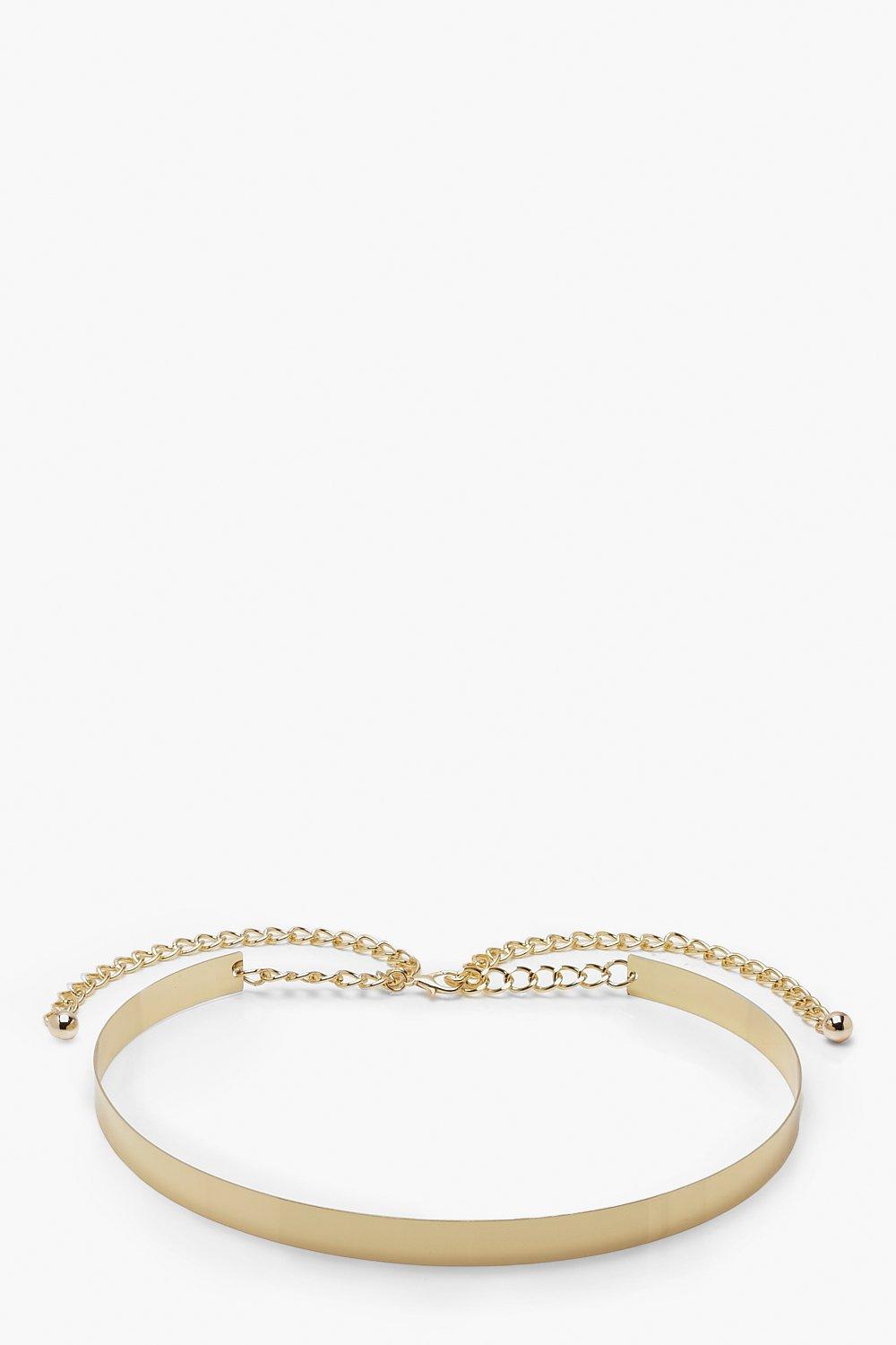 Plus Skinny Metal Waist Belt boohoo