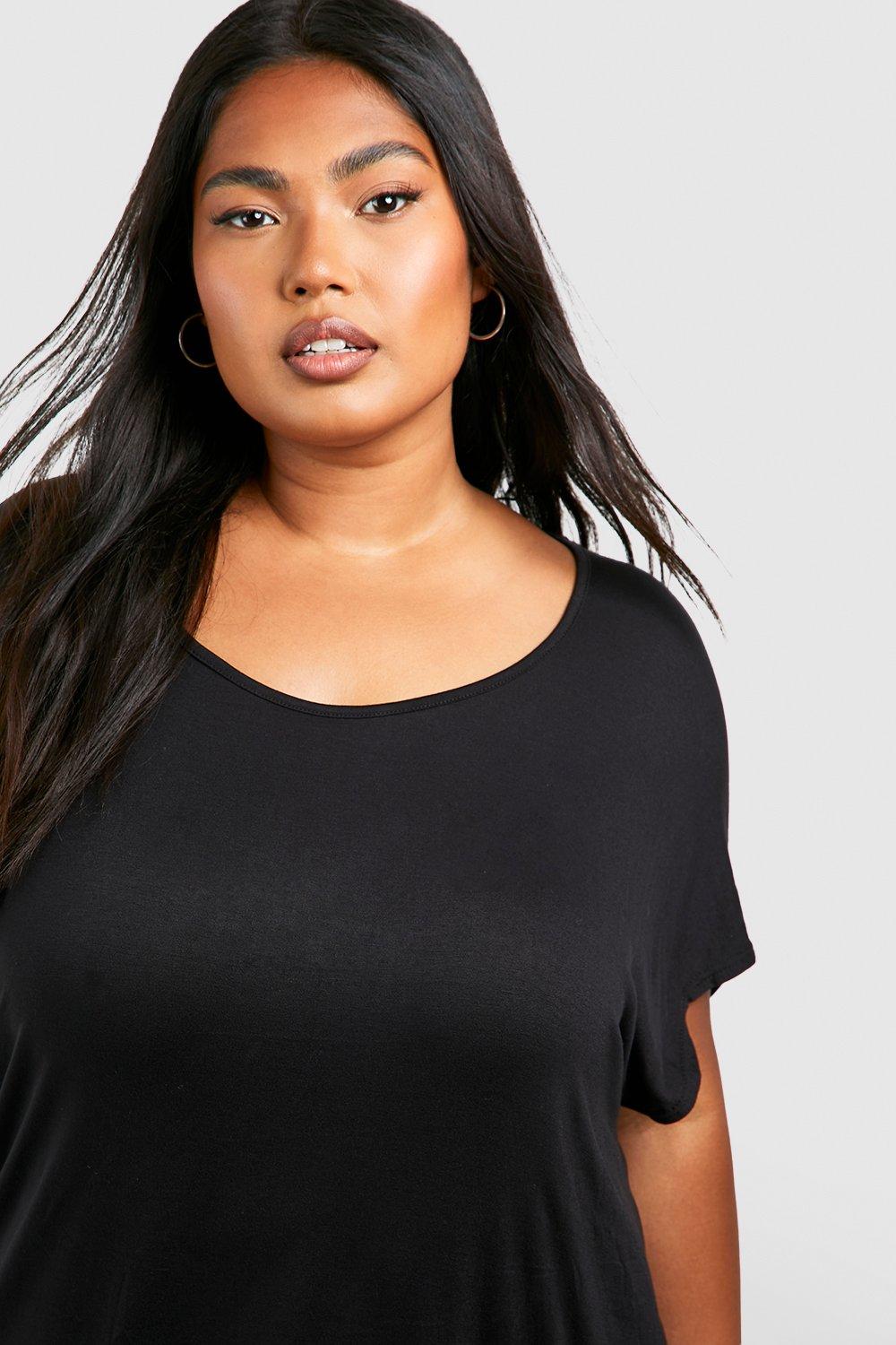 boohoo plus shirts