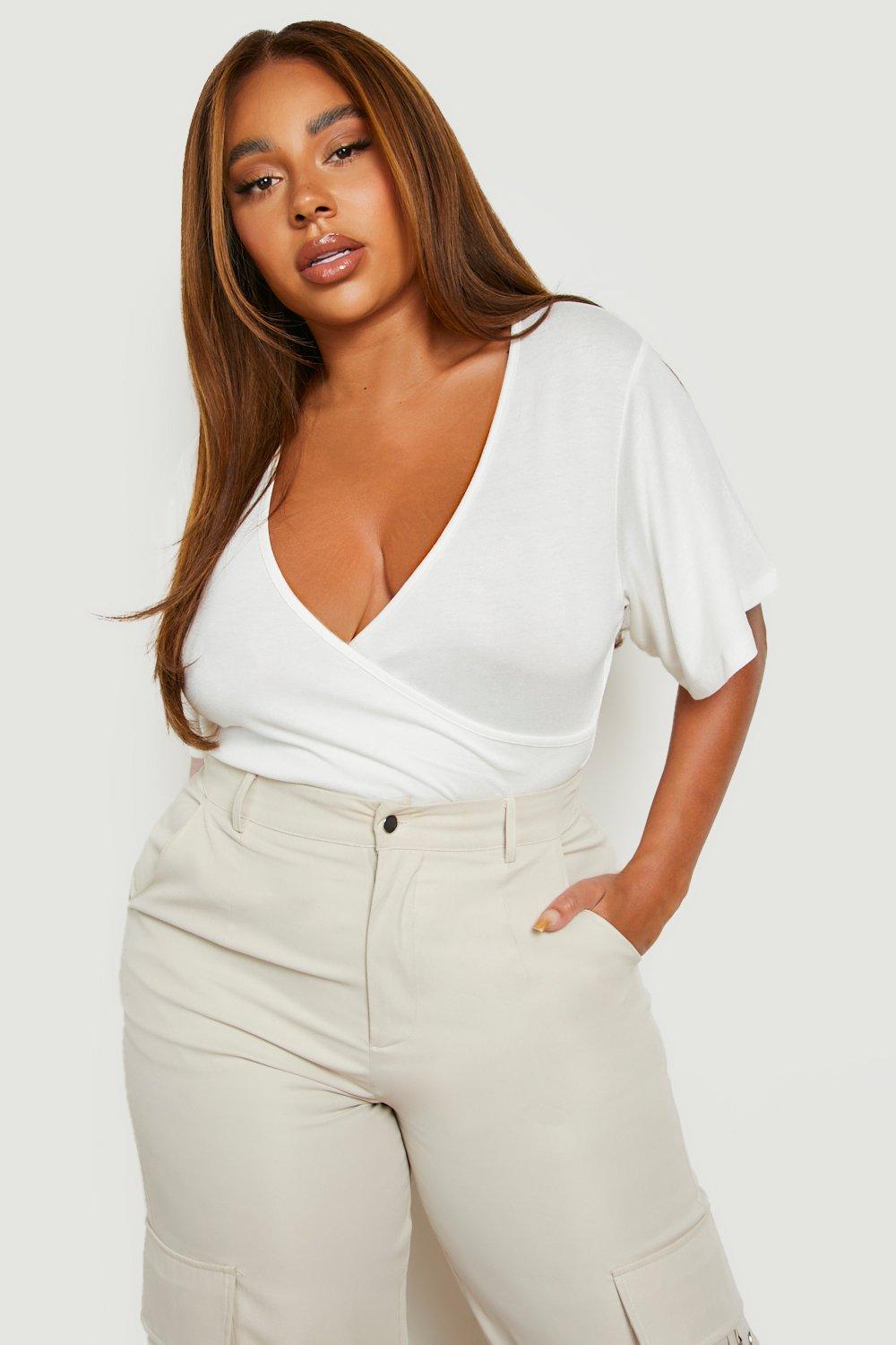 boohoo plus size bodysuits