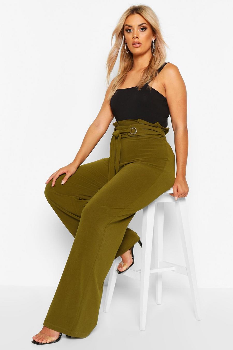 Plus Wide Leg Trousers image number 1