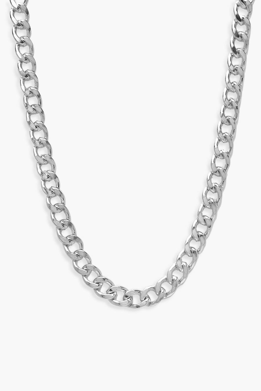 Silver Plus Simple Chain Choker image number 1