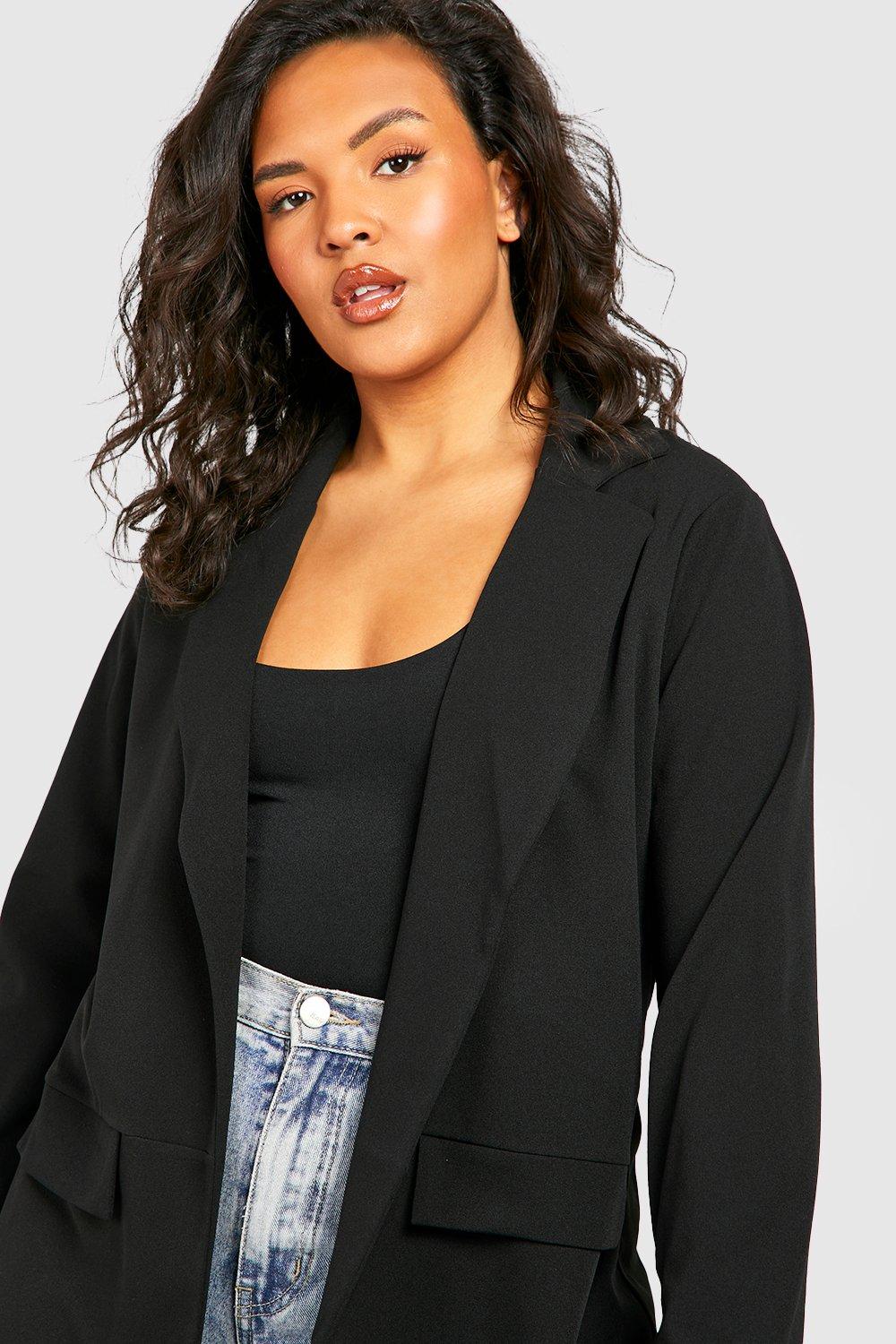 Plus size work on sale jackets