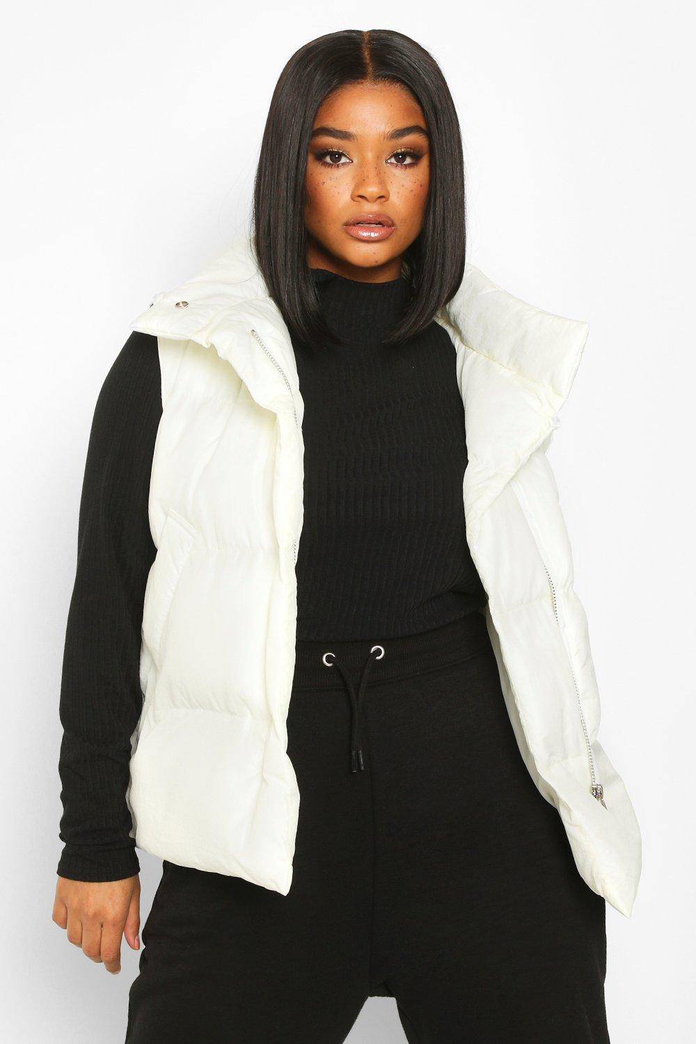 Sleeveless store puffer coat