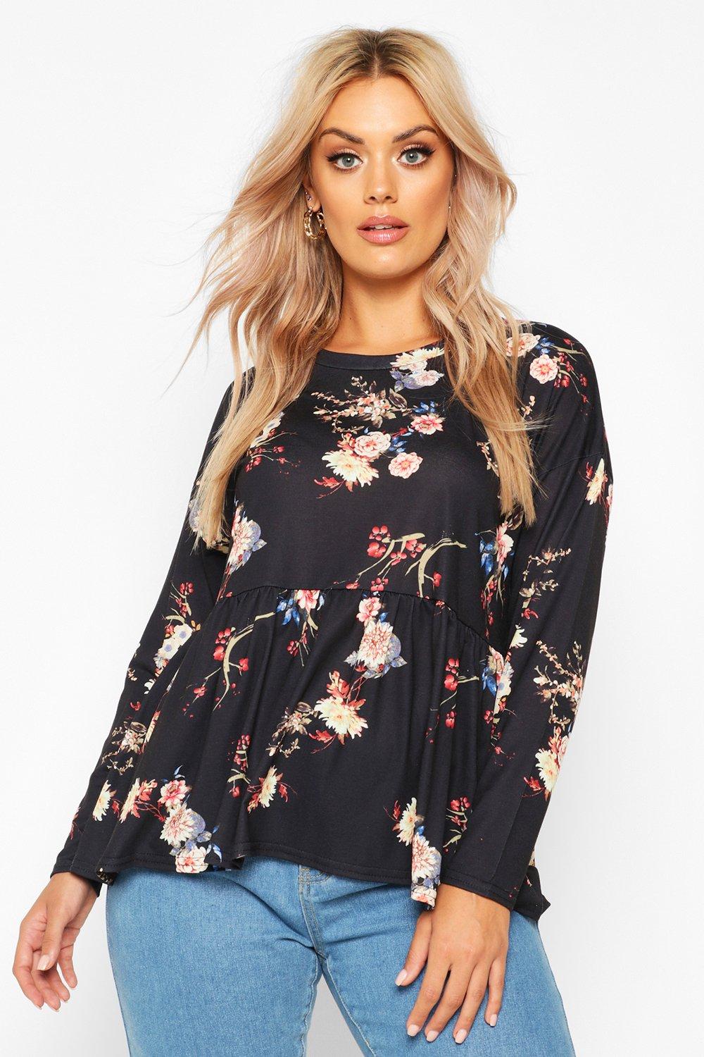 bell sleeve smock top