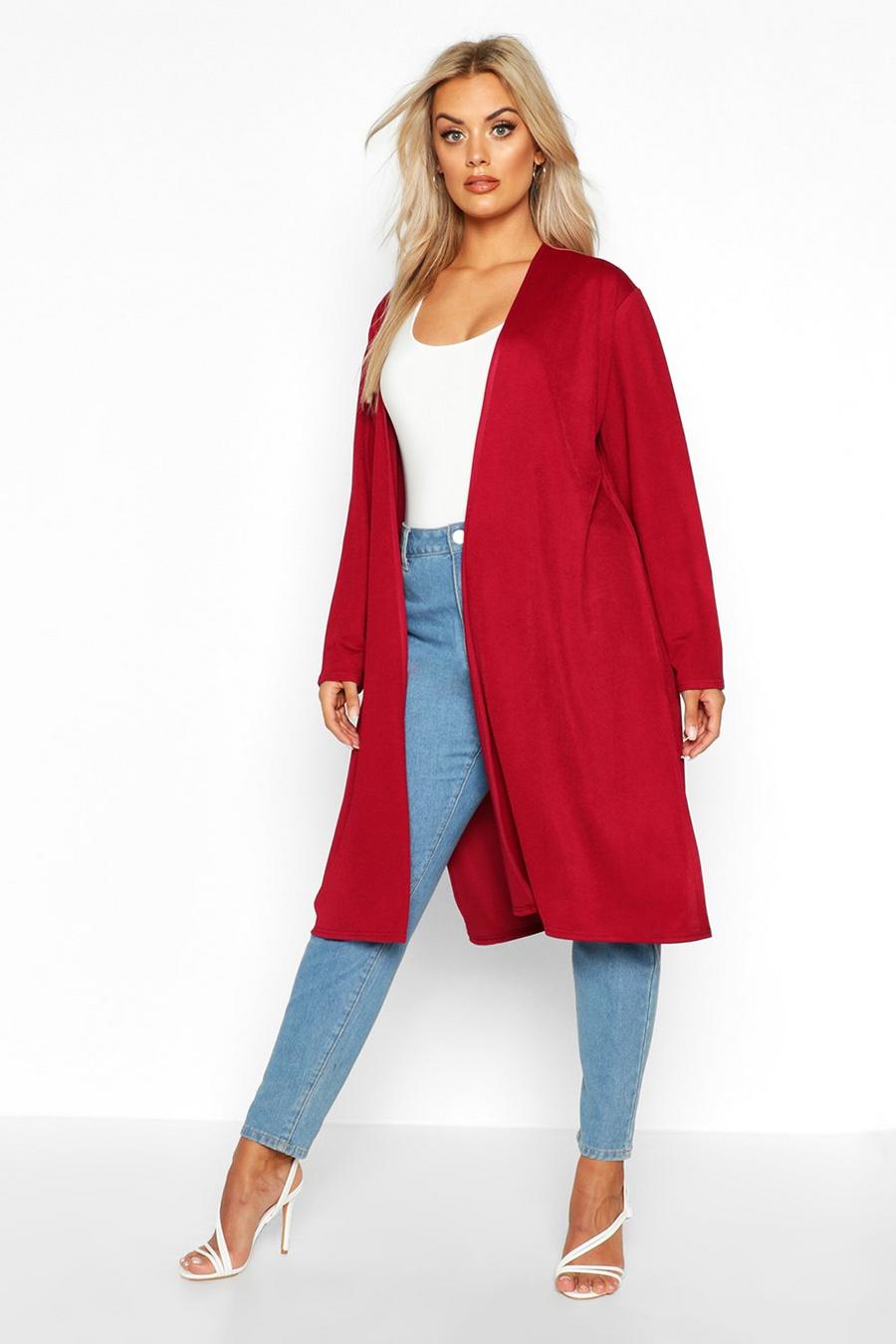 Berry Plus Long Line Duster Jas image number 1