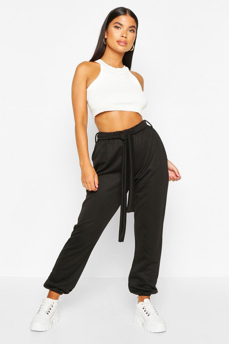 Petite Belted Joggers image number 1
