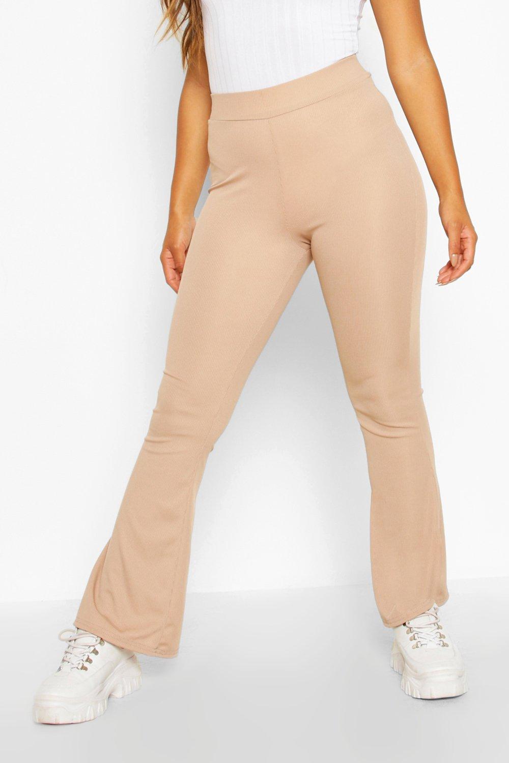 High Waist Basic Fit & Flare Pants