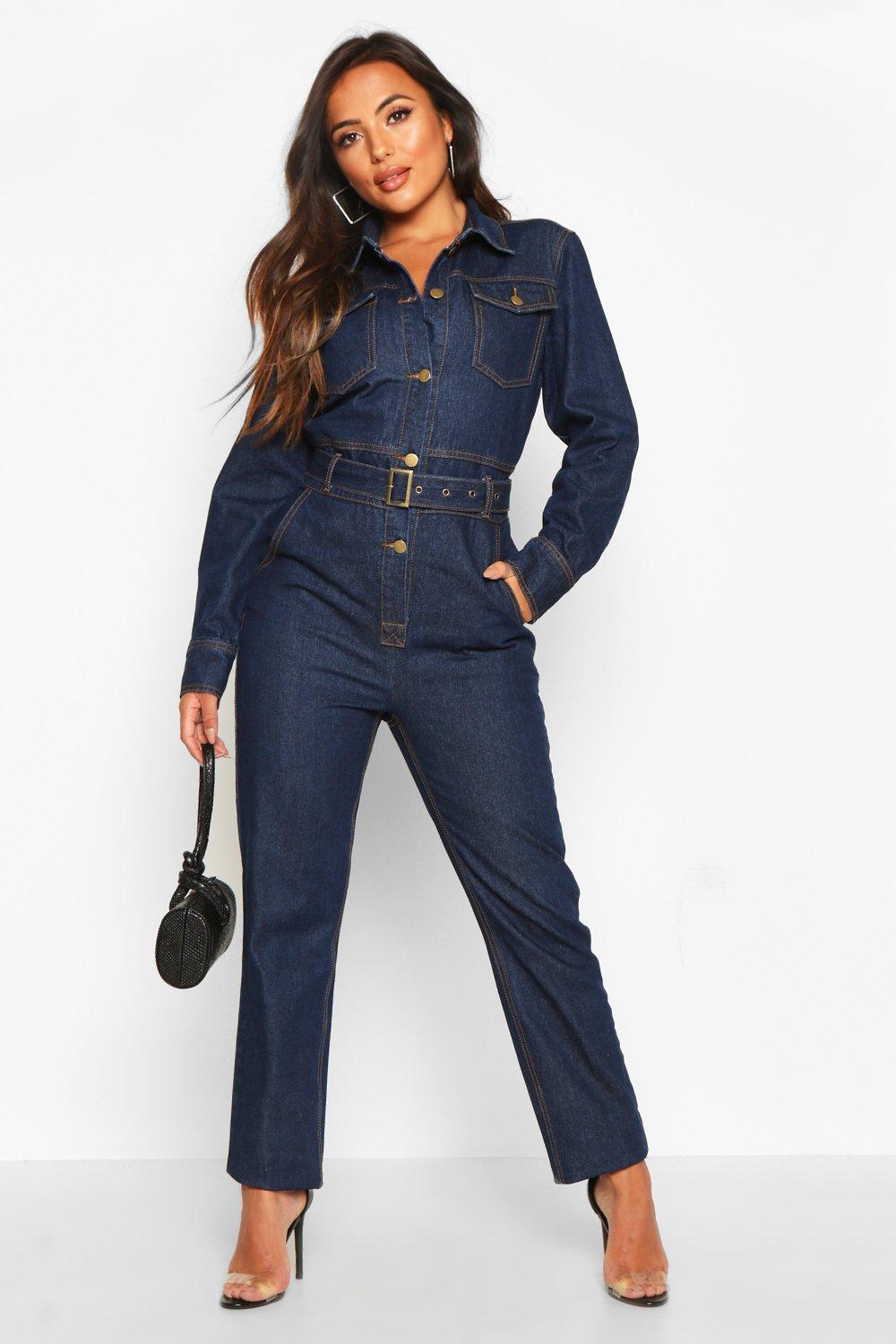 denim boiler suit petite