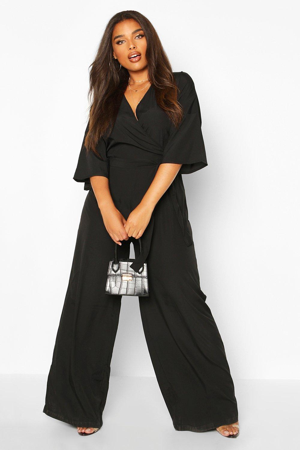 boohoo plunge jumpsuit