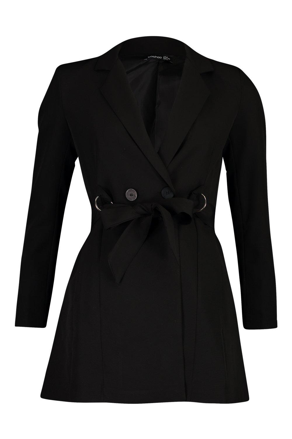 boohoo belted blazer dress