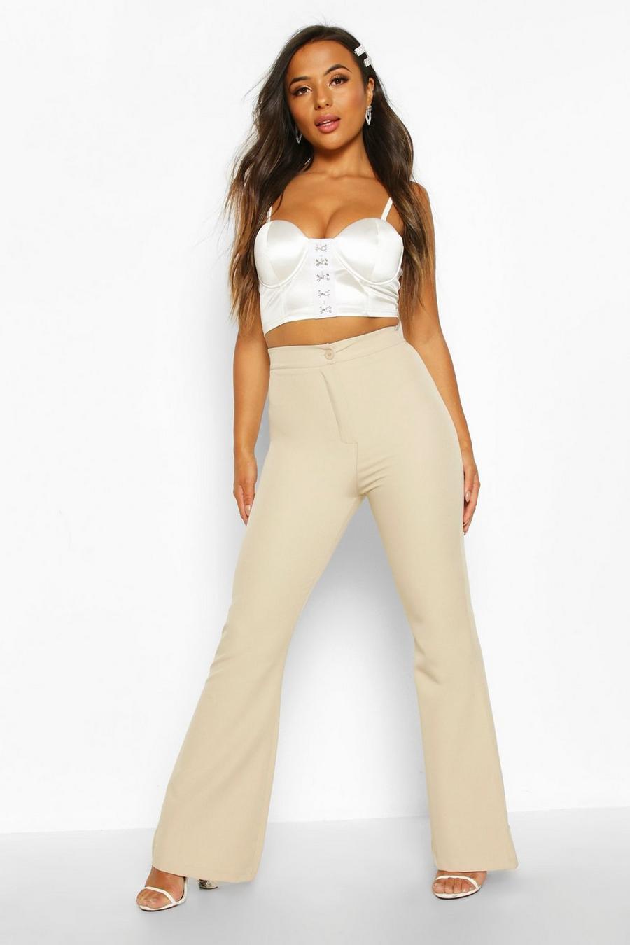 Petite High Waist Tailored Flares image number 1