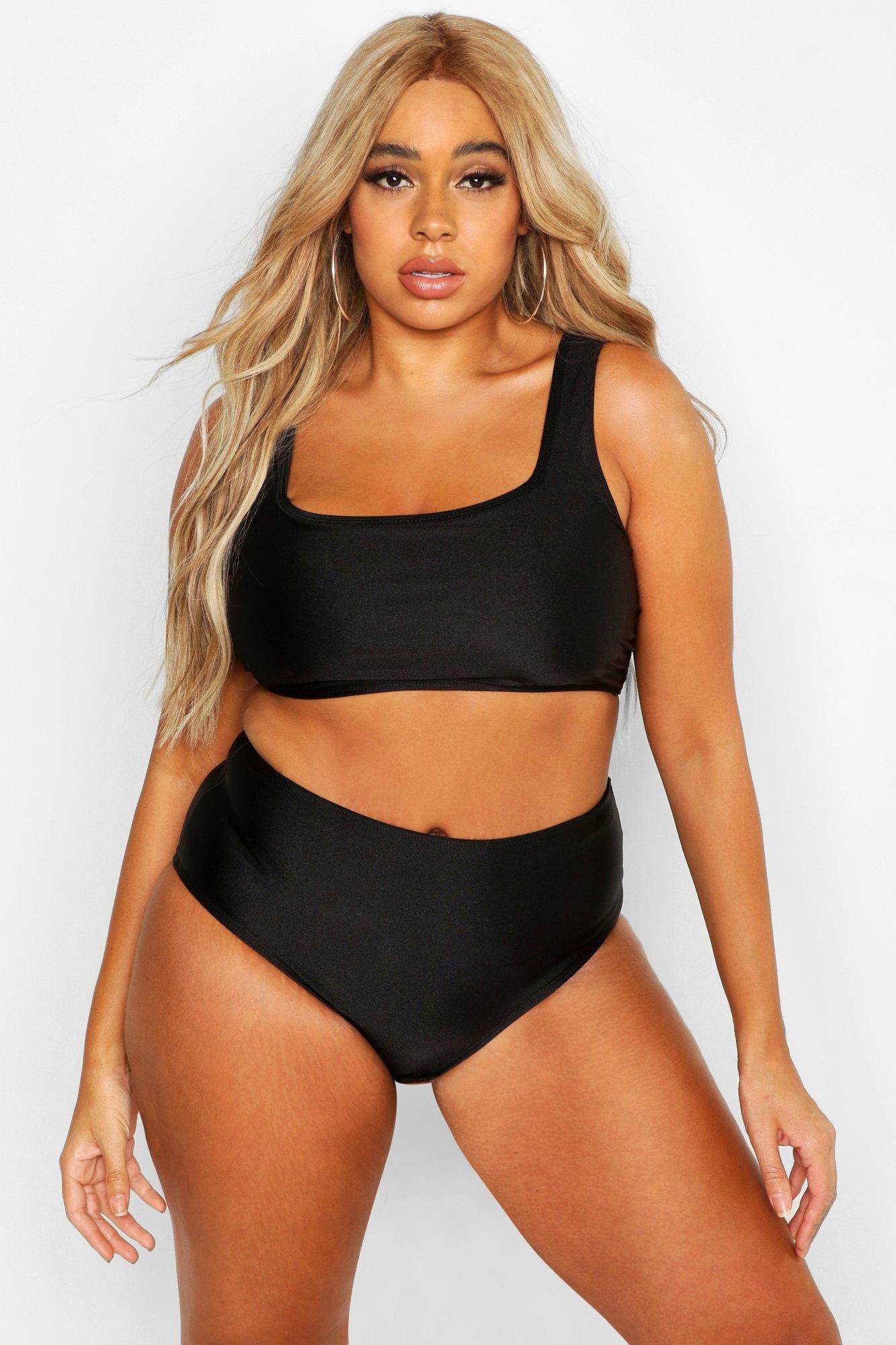 plus size high waisted bikini uk