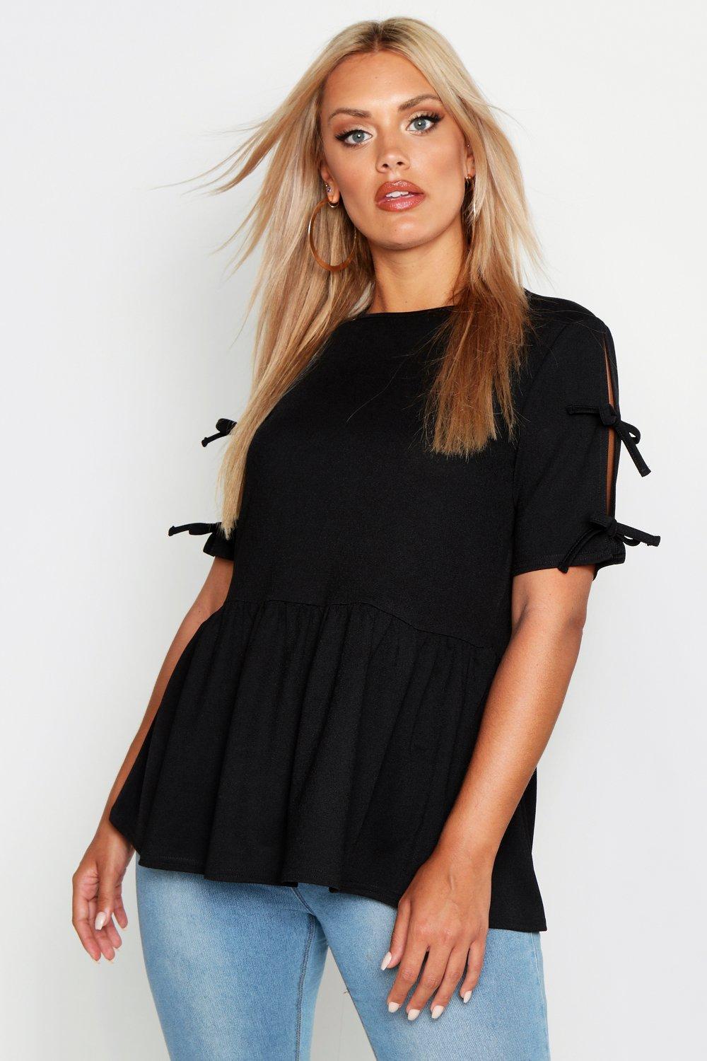 plus tops boohoo