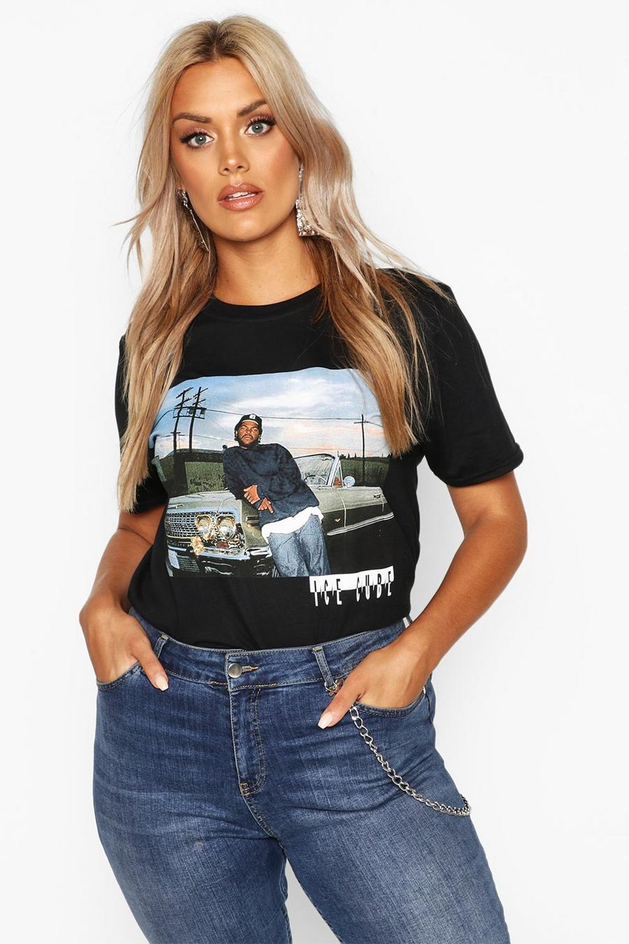 Black noir Plus Ice Cube License T-Shirt image number 1