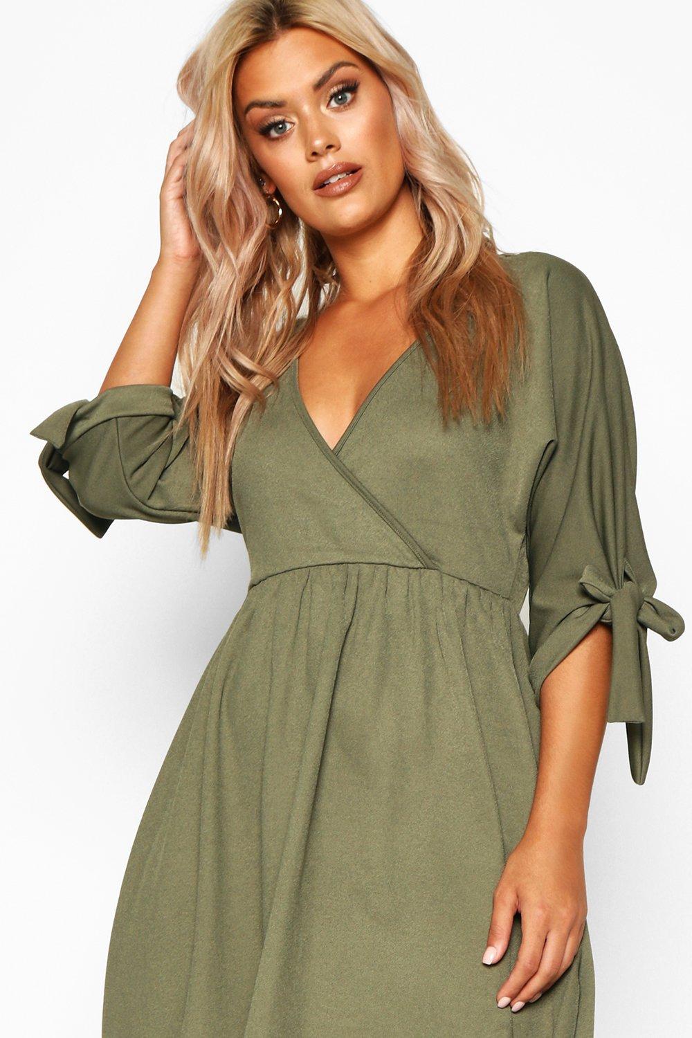 Tie on sale sleeve dress