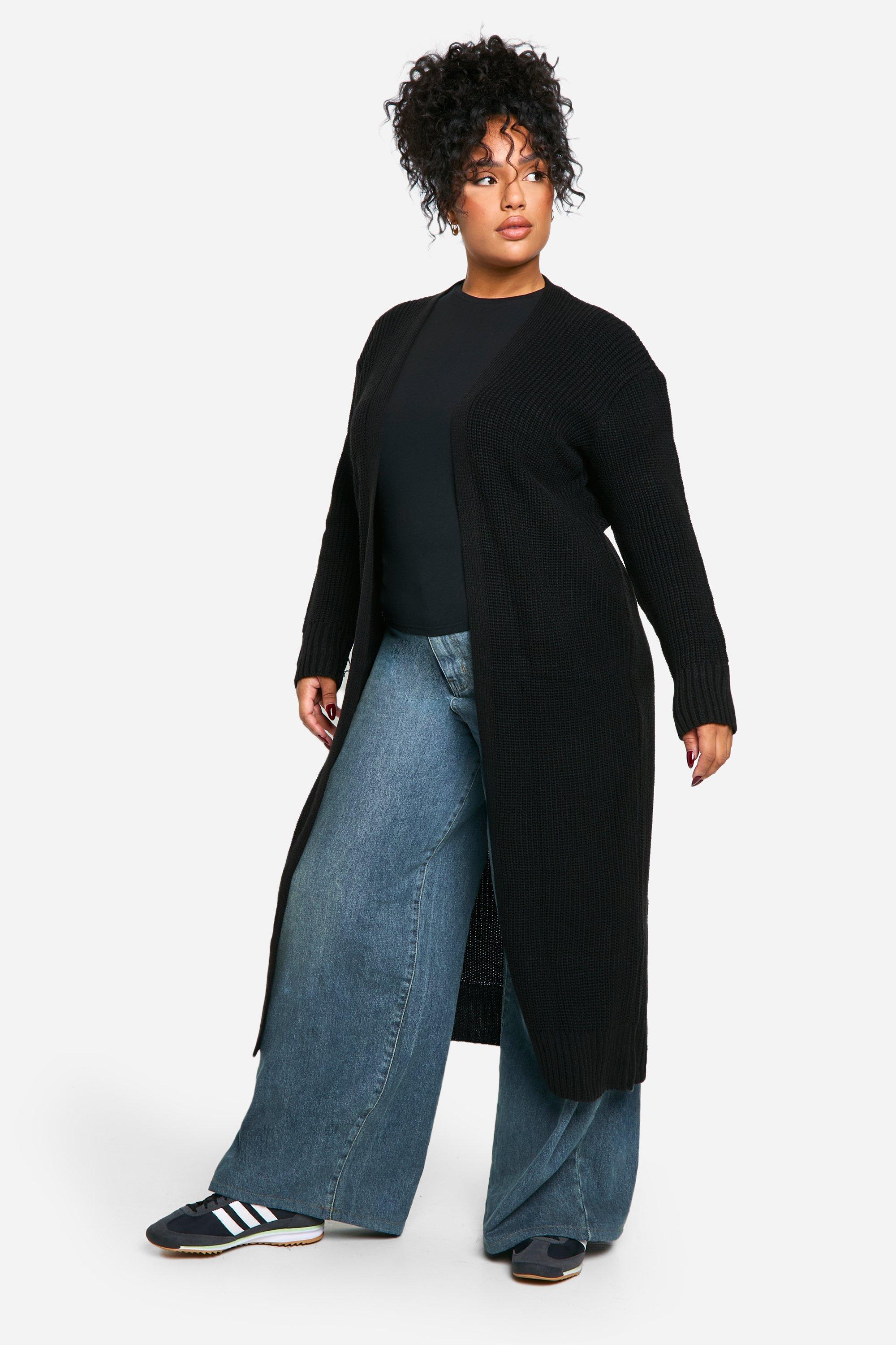 plus size maxi cardigans