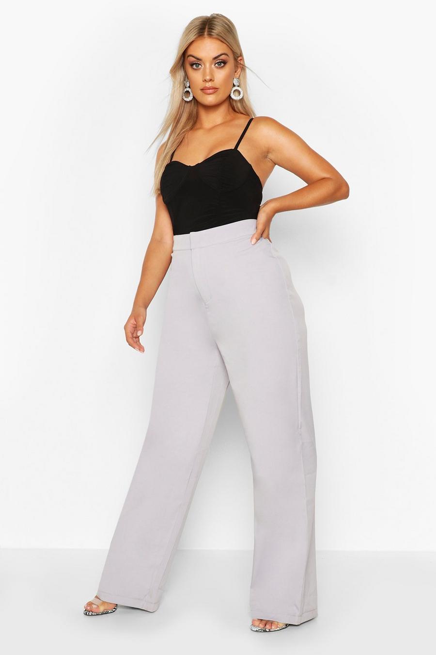 Plus Wide Leg Tailored Pants image number 1