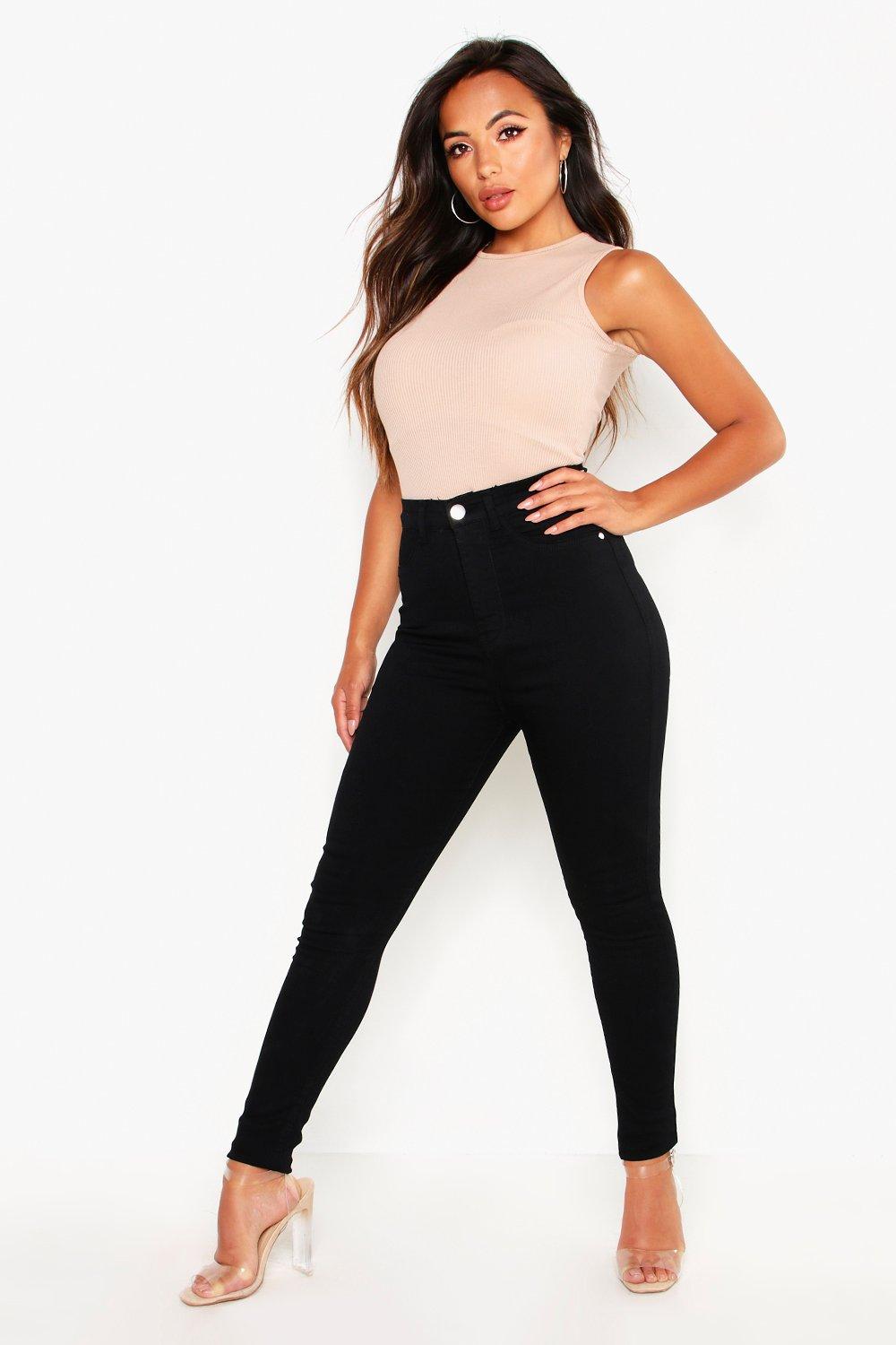 next black jeggings petite