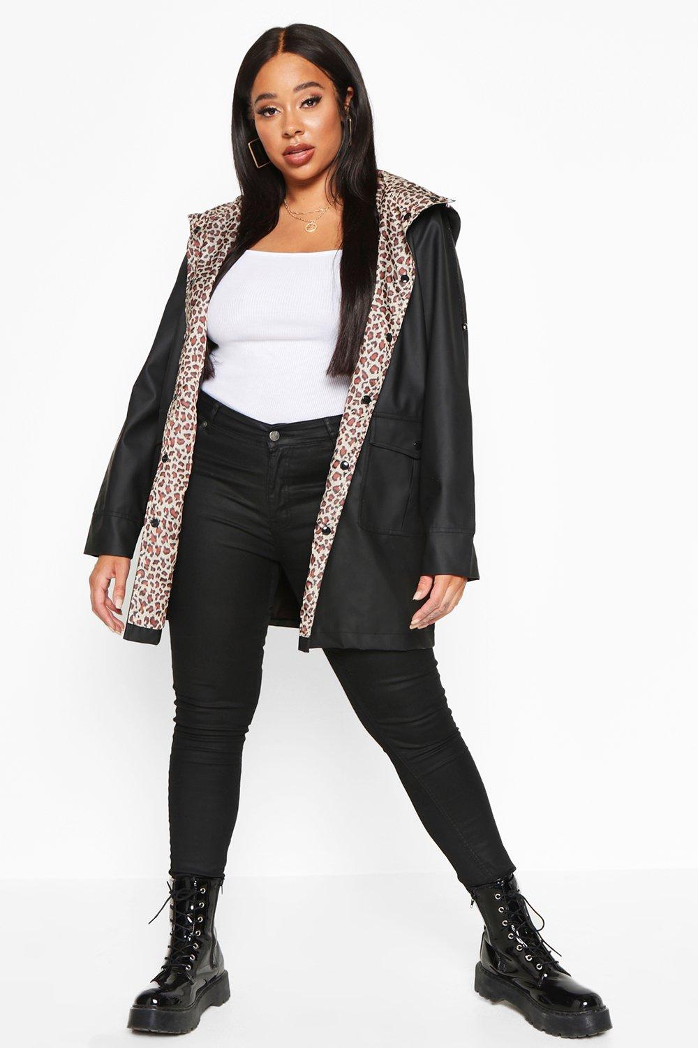 Leopard lined clearance jacket