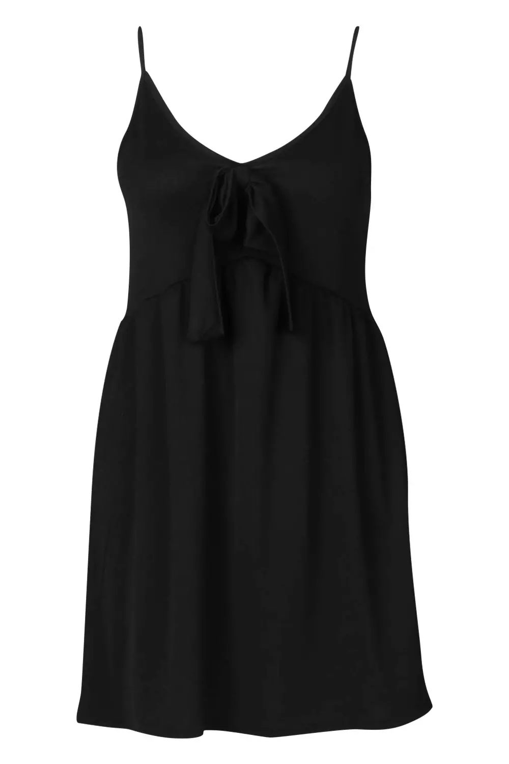 Black Plus Tie Front Sundress alternative image